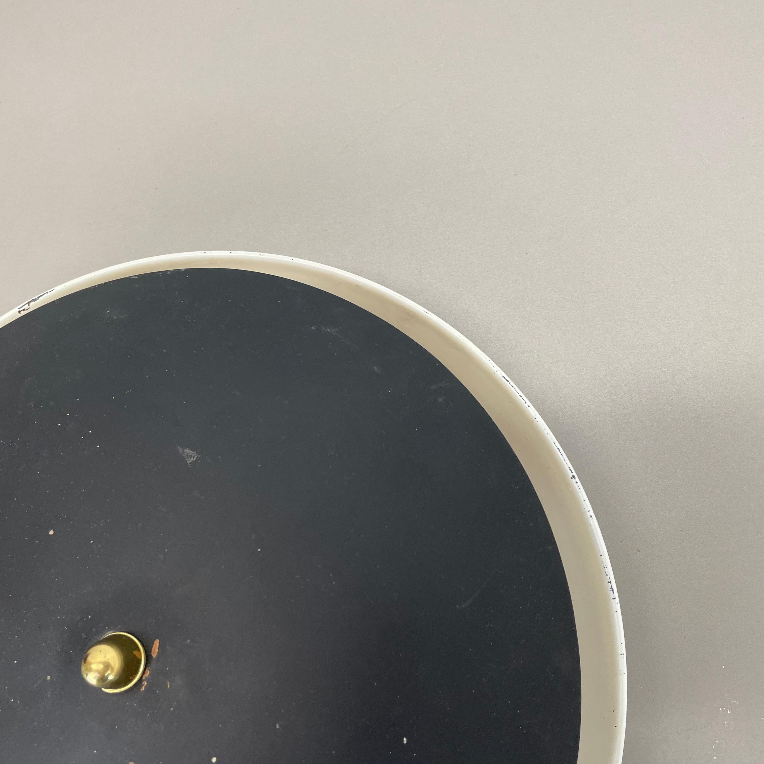 unique métal rond Gino Sarfatti Style Ceiling Wall Light Flushmount Italie 1950s en vente 5