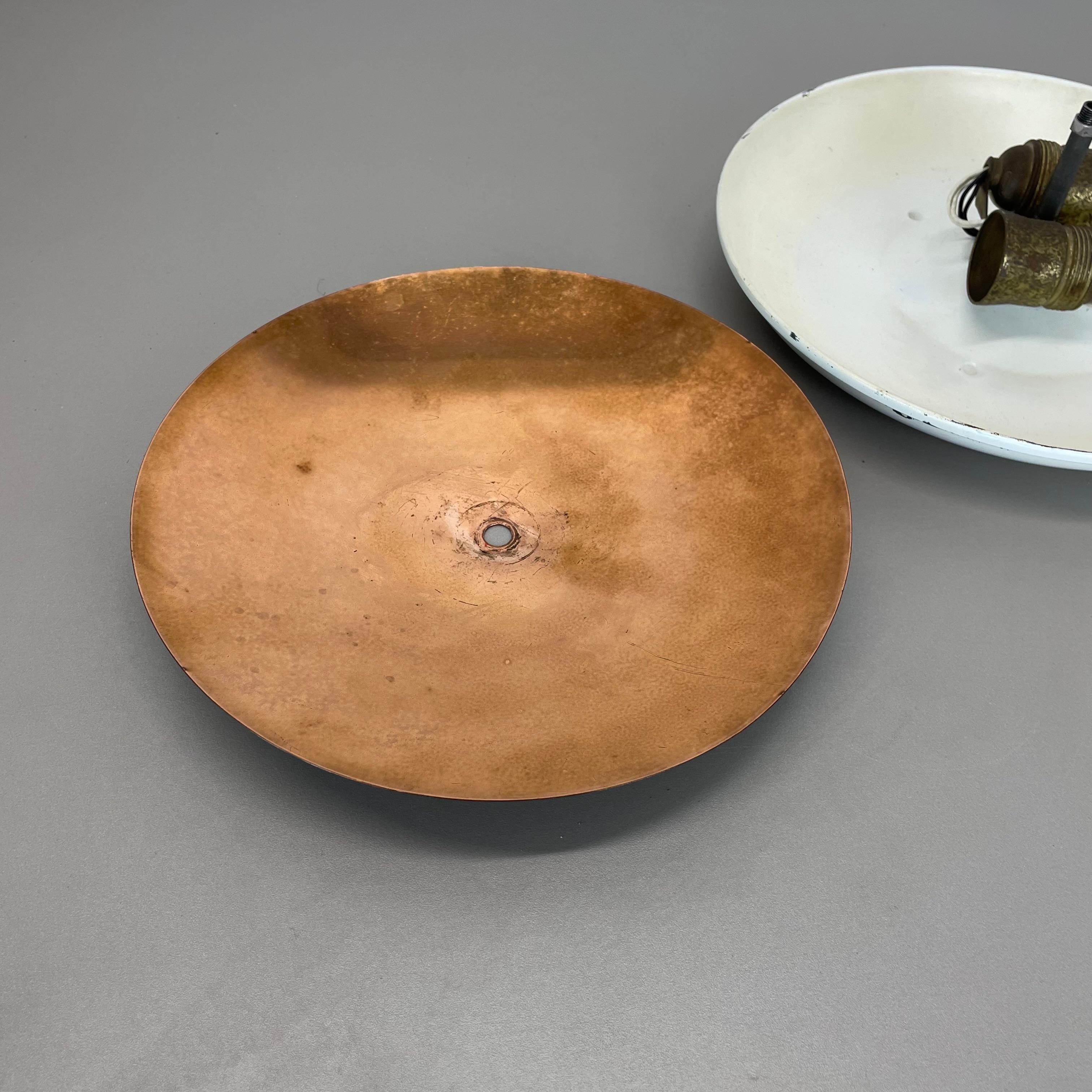 unique métal rond Gino Sarfatti Style Ceiling Wall Light Flushmount Italie 1950s en vente 12