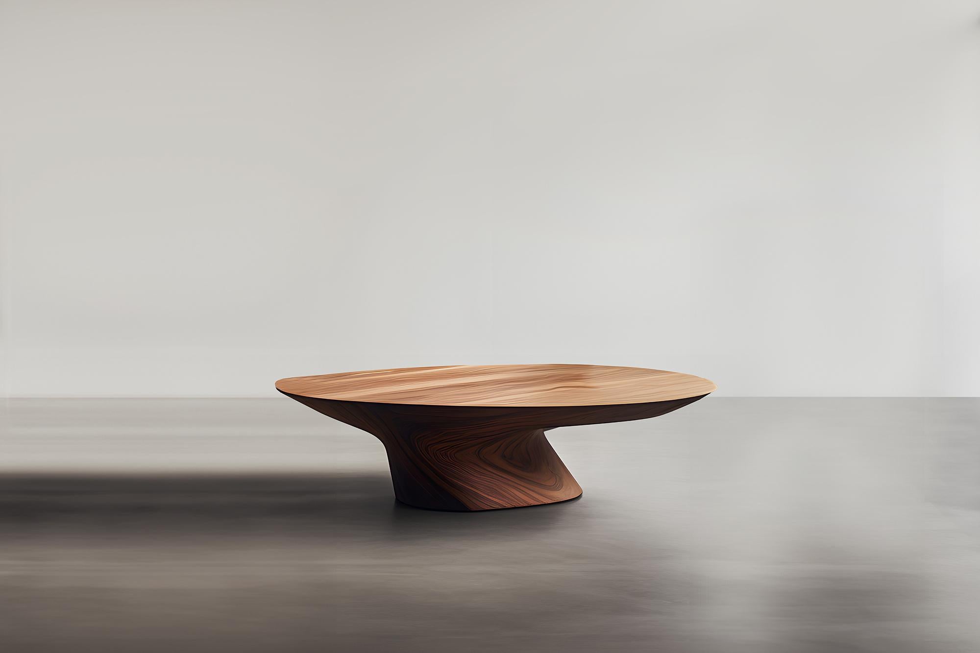 Sculptural Coffee Table Made of Solid Wood, Center Table Solace S47  by Joel Escalona


The Solace table series, designed by Joel Escalona, is a furniture collection that exudes balance and presence, thanks to its sensuous, dense, and irregular