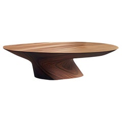 Unique Round Table Solace 47: Solid Walnut, Hand-Finished Elegance