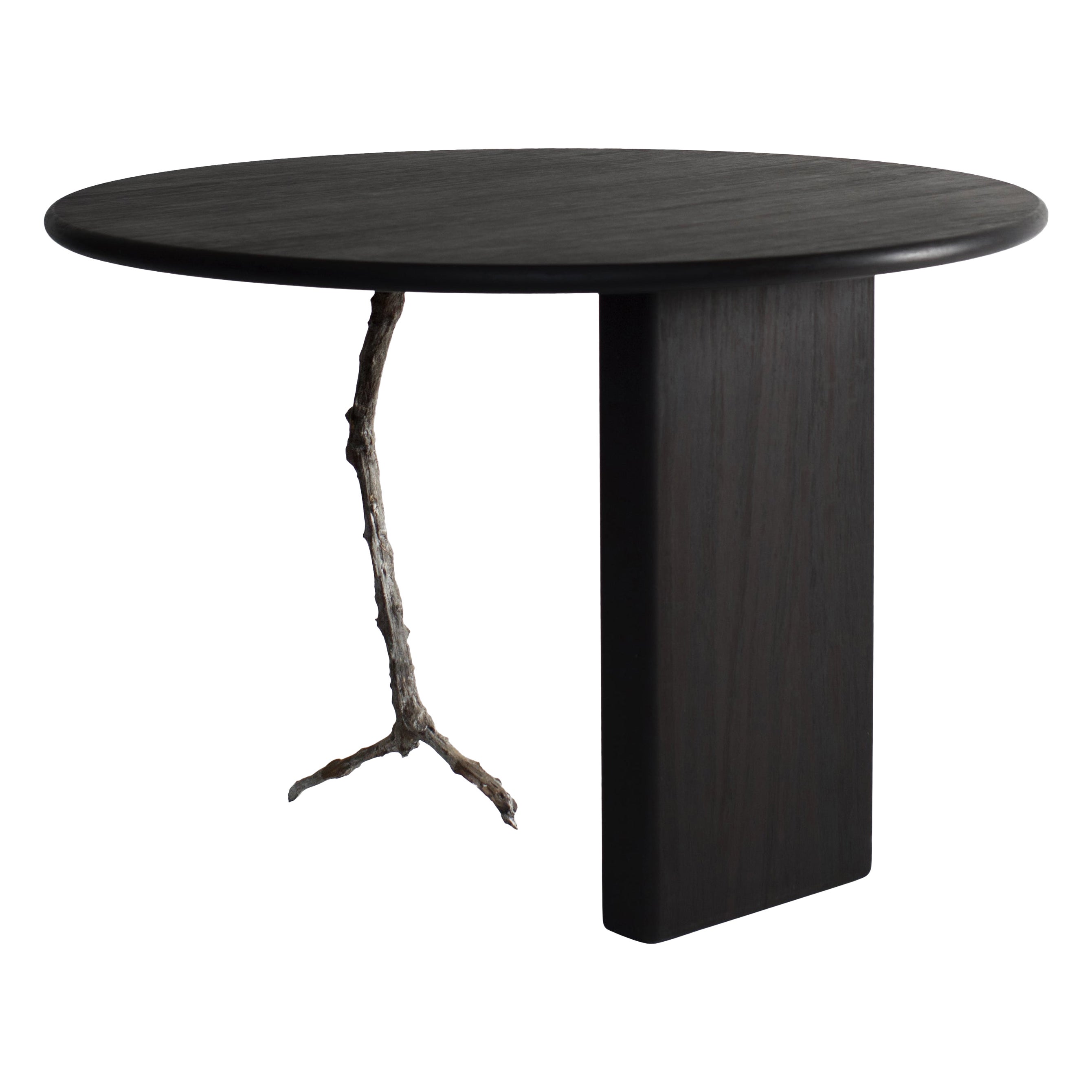 Unique Round Treebone Table by Jesse Sanderson For Sale