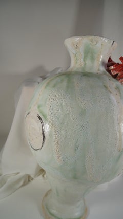 Vase unique Olé vert Sage de Hania Greene & Greene