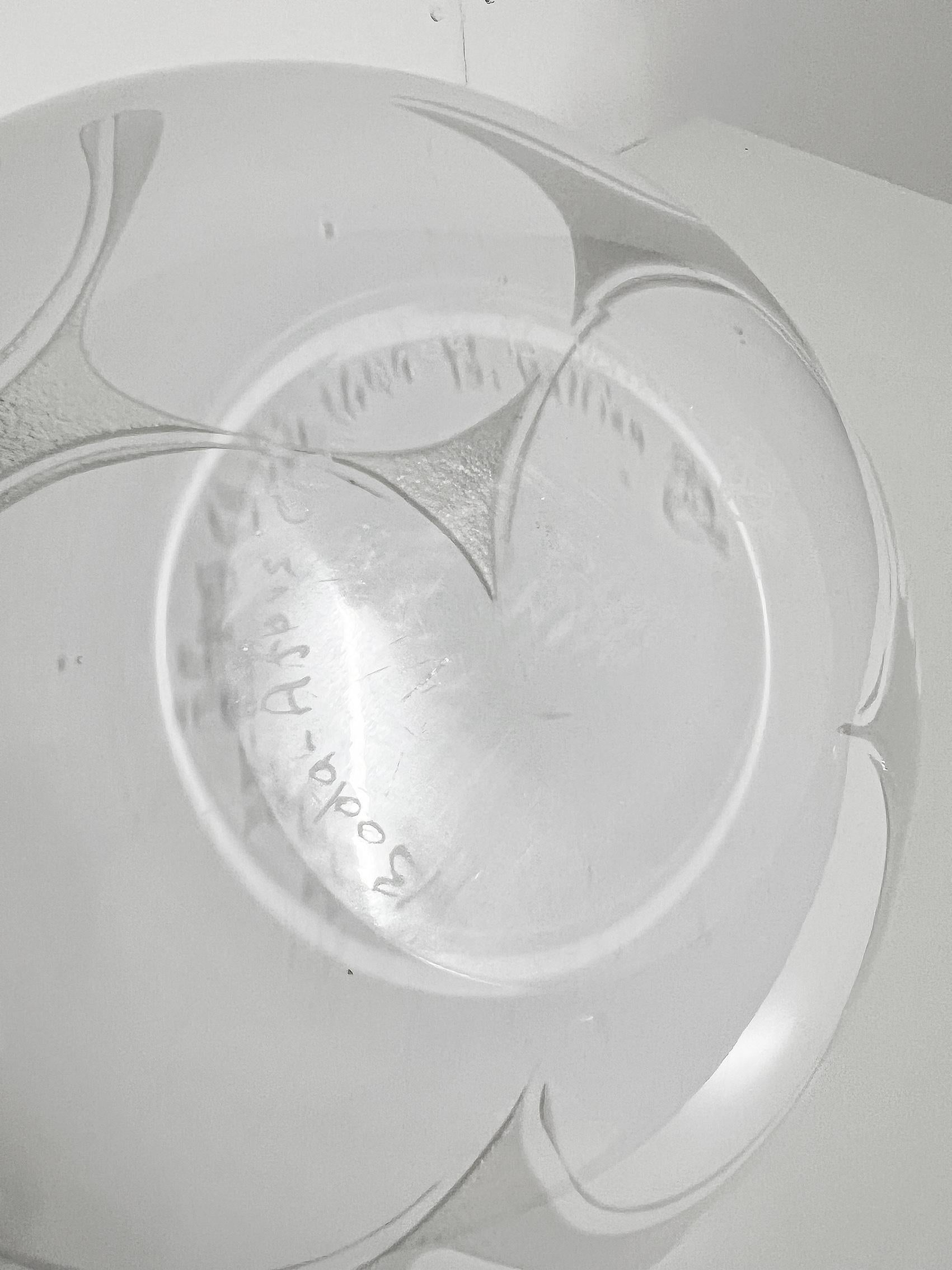 Unique Scandinavian Modern Bowl in Glas by Bertil Vallien for Boda Åfors For Sale 2