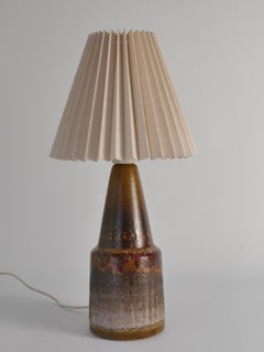 Unique Scandinavian Modern Brutalist Ceramic Table Lamp by Tilgmans, Sweden