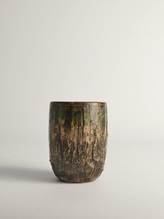 Unique Scandinavian Modern Brutalist Stoneware Vase by Tilgmans, Sweden 1960s
