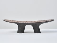 Unique Scorched and Waxed Oak Trough by Matt Kavanagh