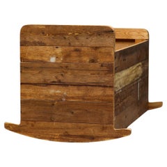 Unique Scrap Wood Rocking Cot by Piet Hein Eek