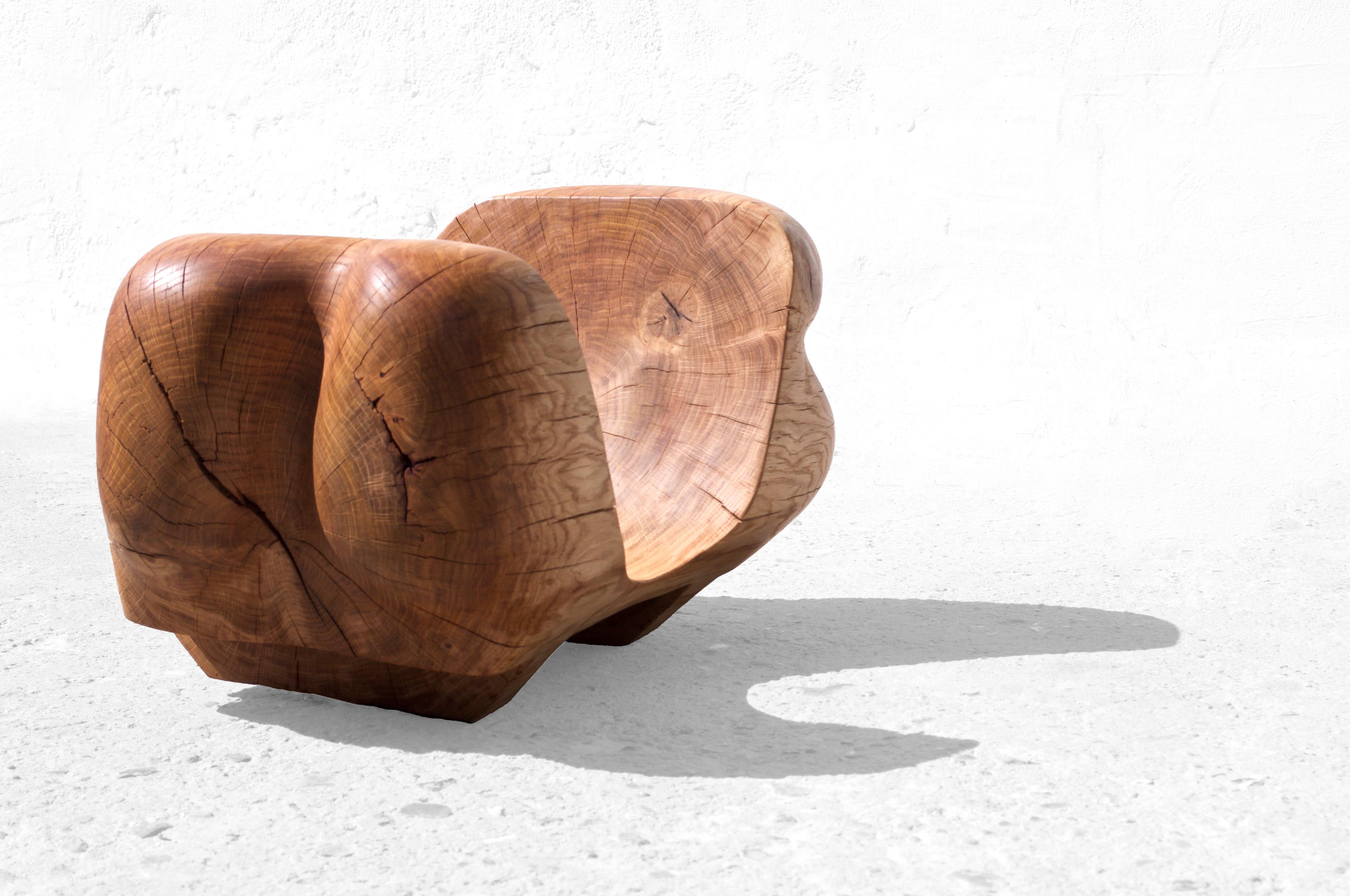 Legno di torbiera Vaso scolpito unico di Jörg Pietschmann in vendita