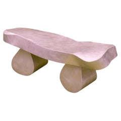 Unique sculptural aluminium bench by Six Dots Design
