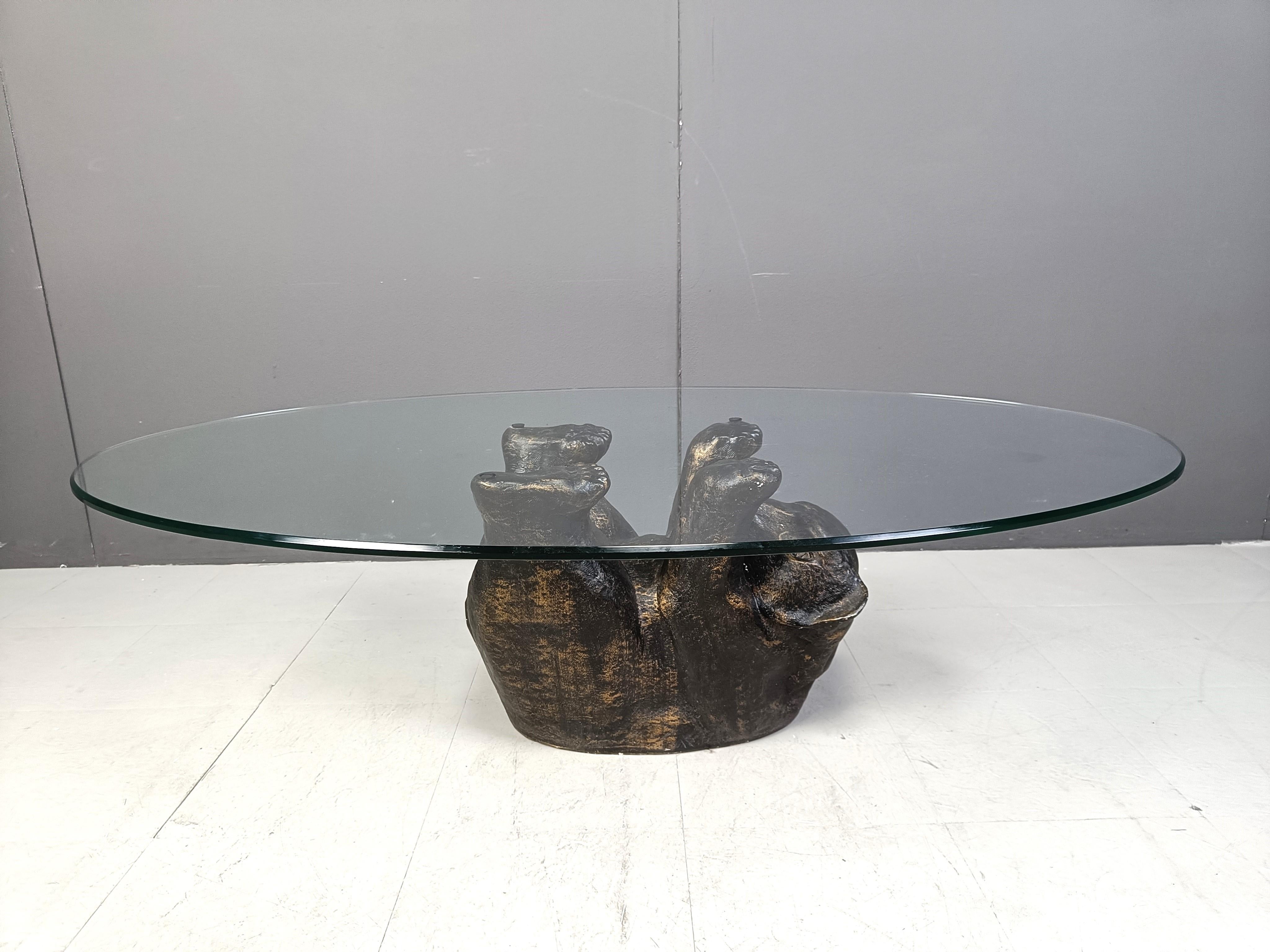 bear glass table
