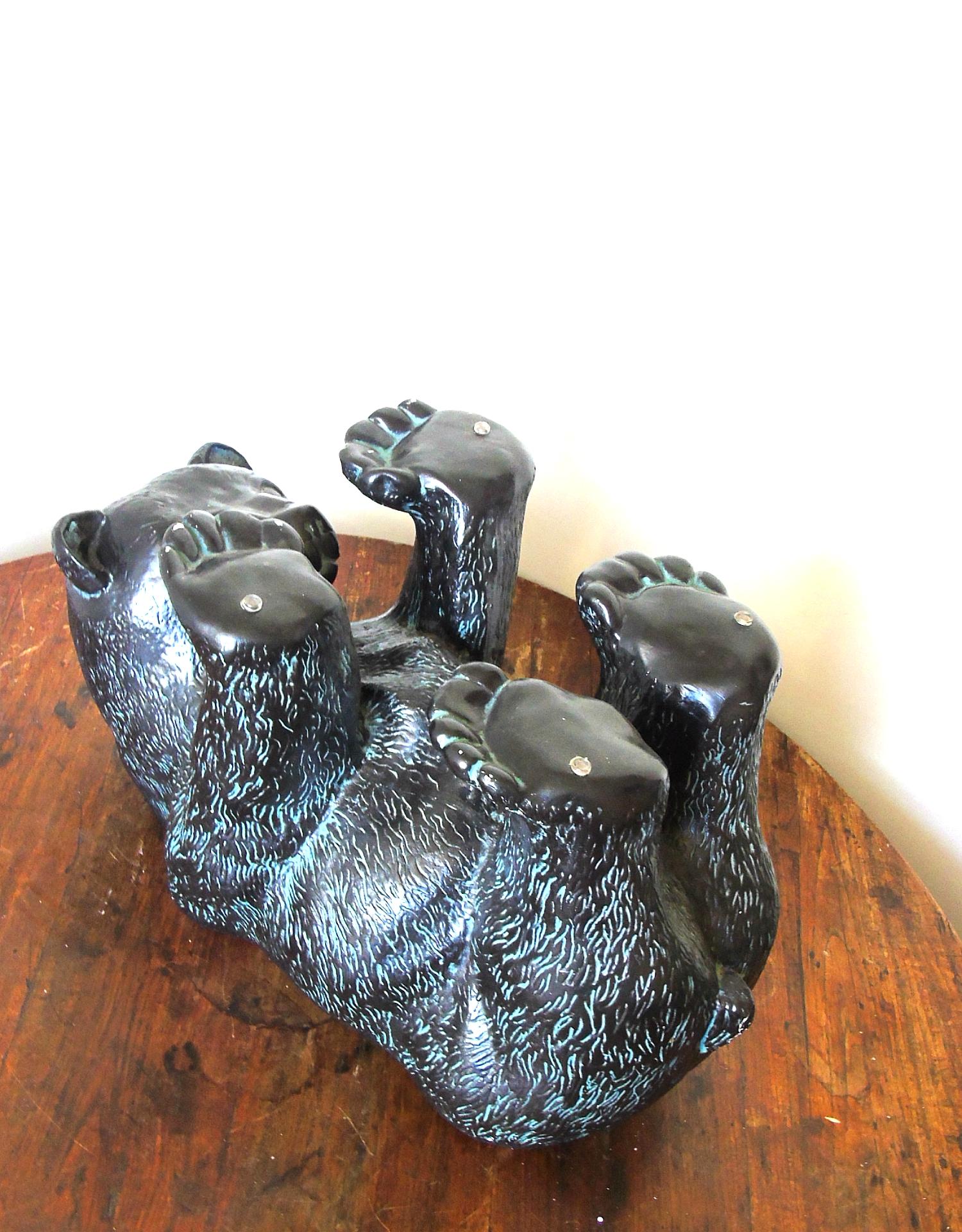 bear table with glass top