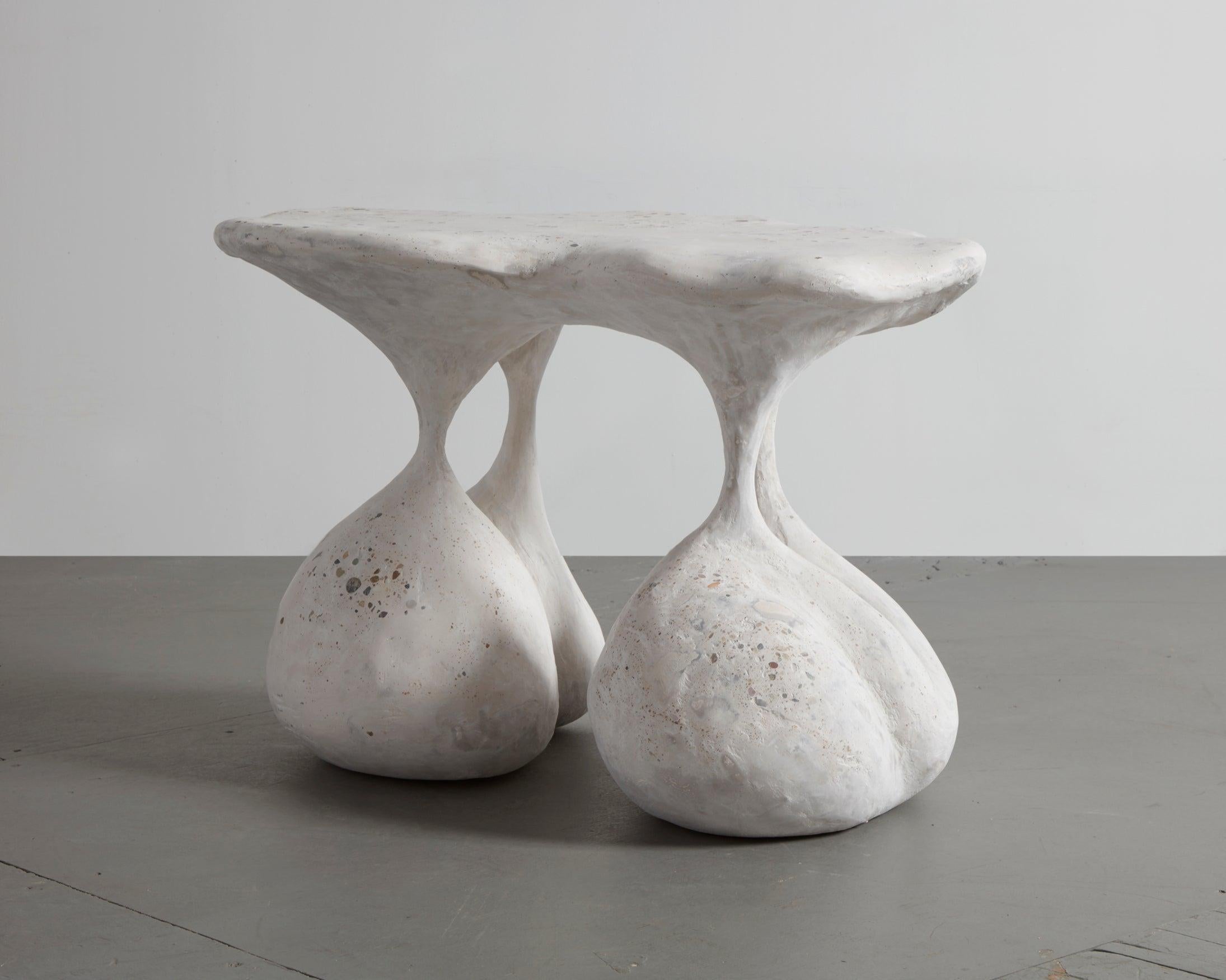 Unique sculptural coffee table in naturally-derived terrazzo. Designed and made by Rogan
Gregory, USA, 2019.