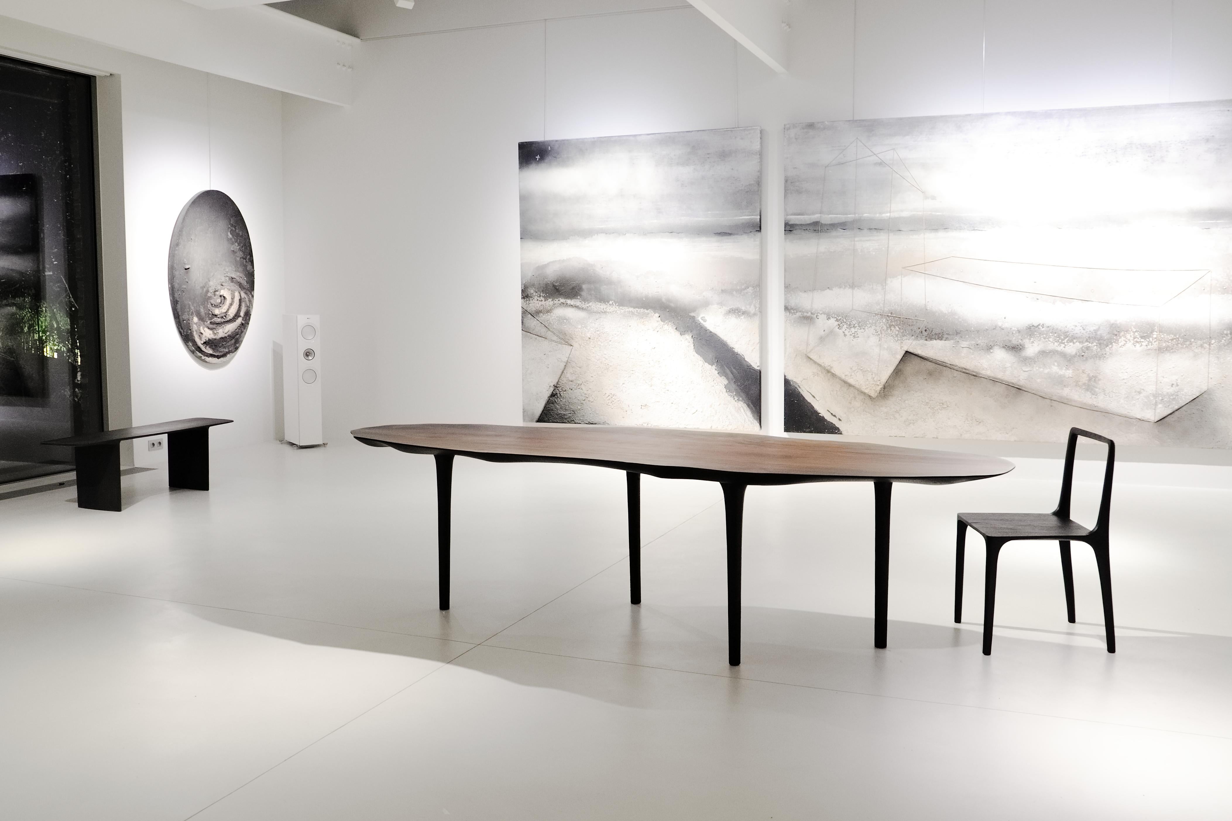 Unique Sculptural Dining Table Signed by Cedric Breisacher 2