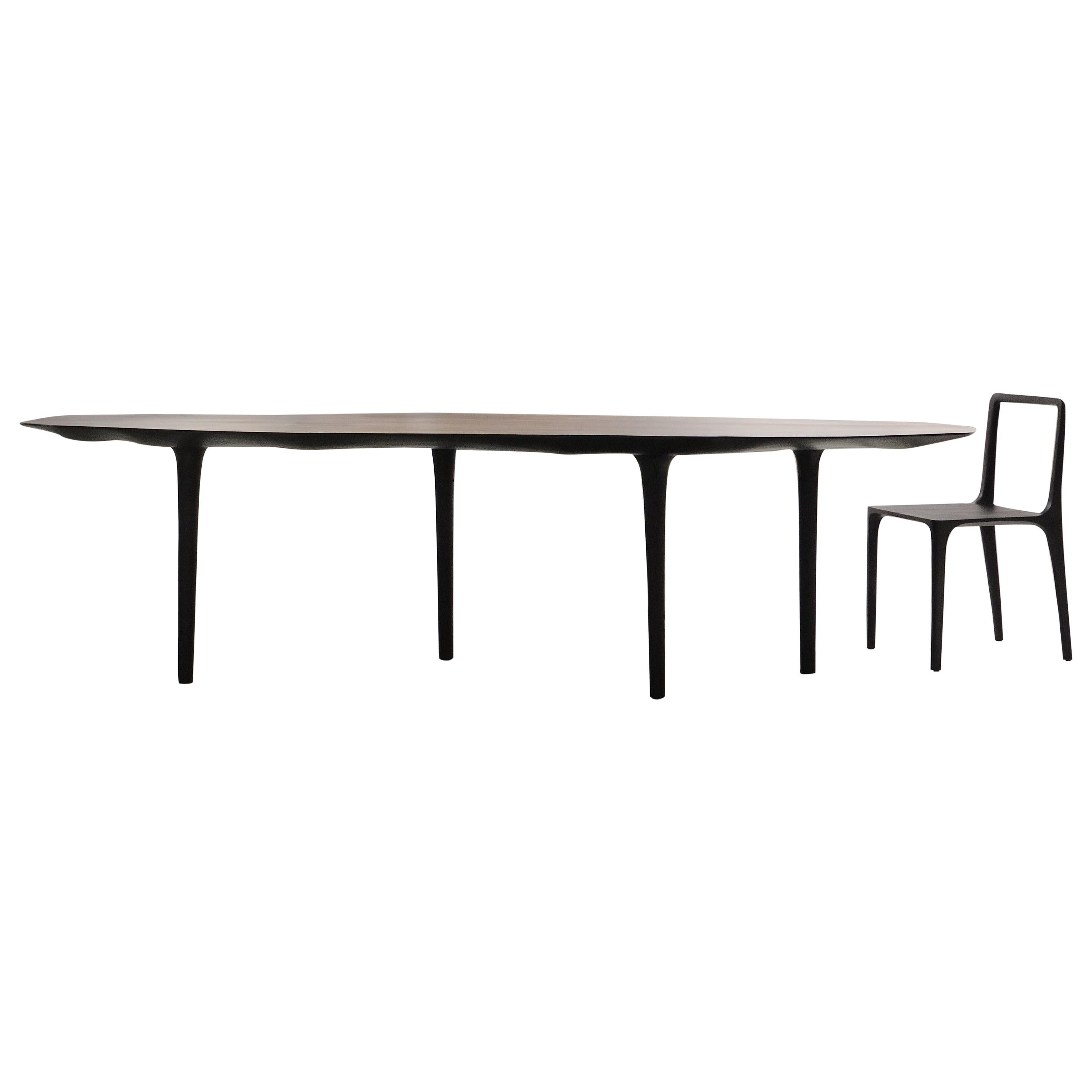 Unique Sculptural Dining Table Signed by Cedric Breisacher