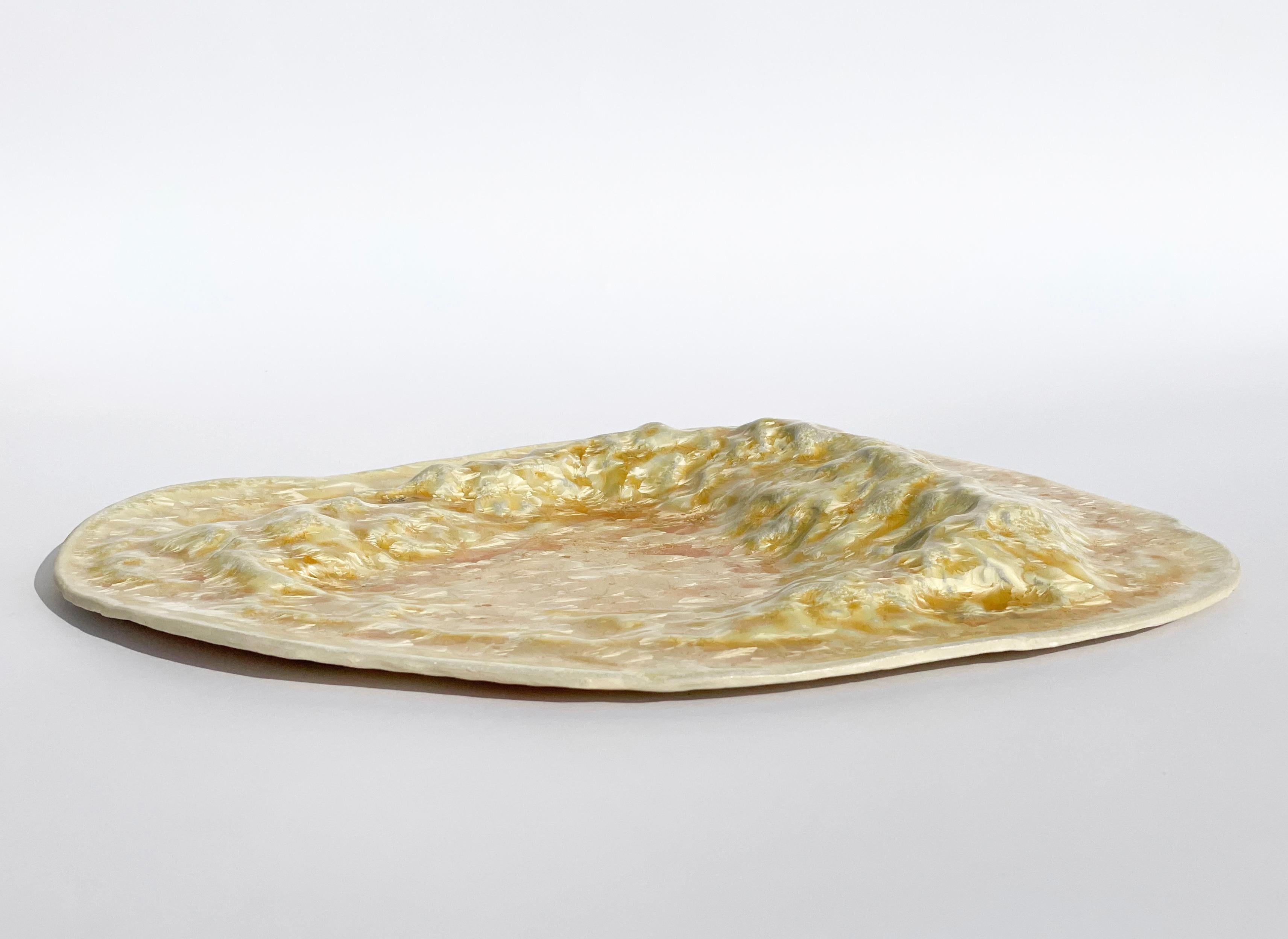 Gongshi plates

Hand made Unique Undulating Form Plates, Objet d'Art in Crystalline glaze 

These sculptural plates are taking inspiration from the Chinese ‘gongshi’
‘Gongshi (Chinese: ??), also known as scholar's rocks, are naturally occurring