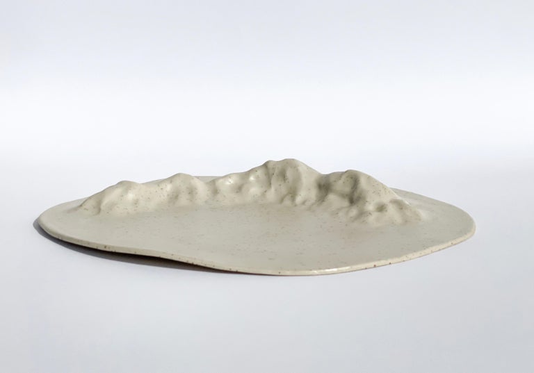 Unique Sculptural 'Gongshi' Plates No.16 Objet D'Art Matt Finish For