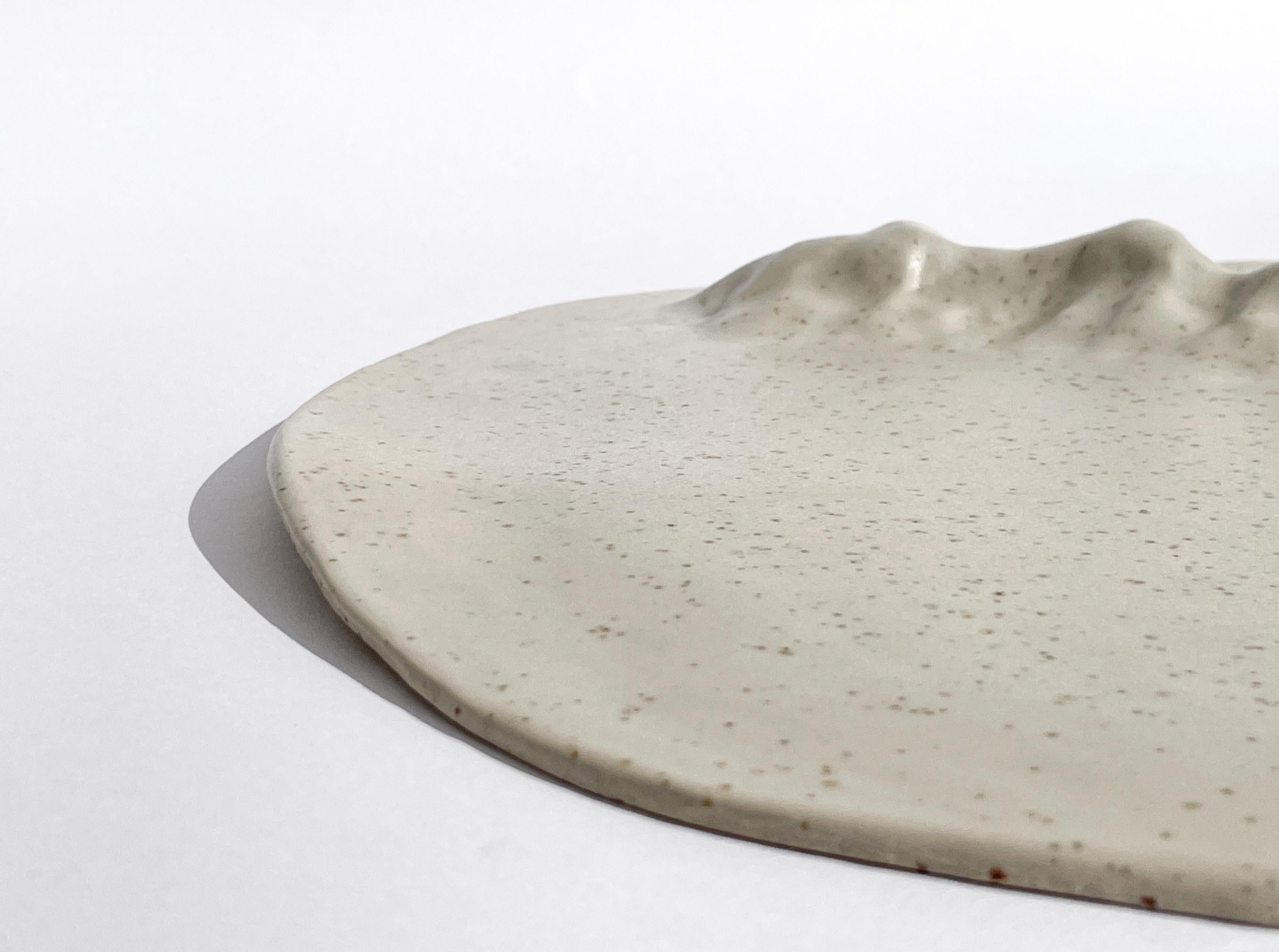 Unique Sculptural 'Gongshi' Plates No.16 Objet D'Art Matt Finish In New Condition For Sale In London, GB