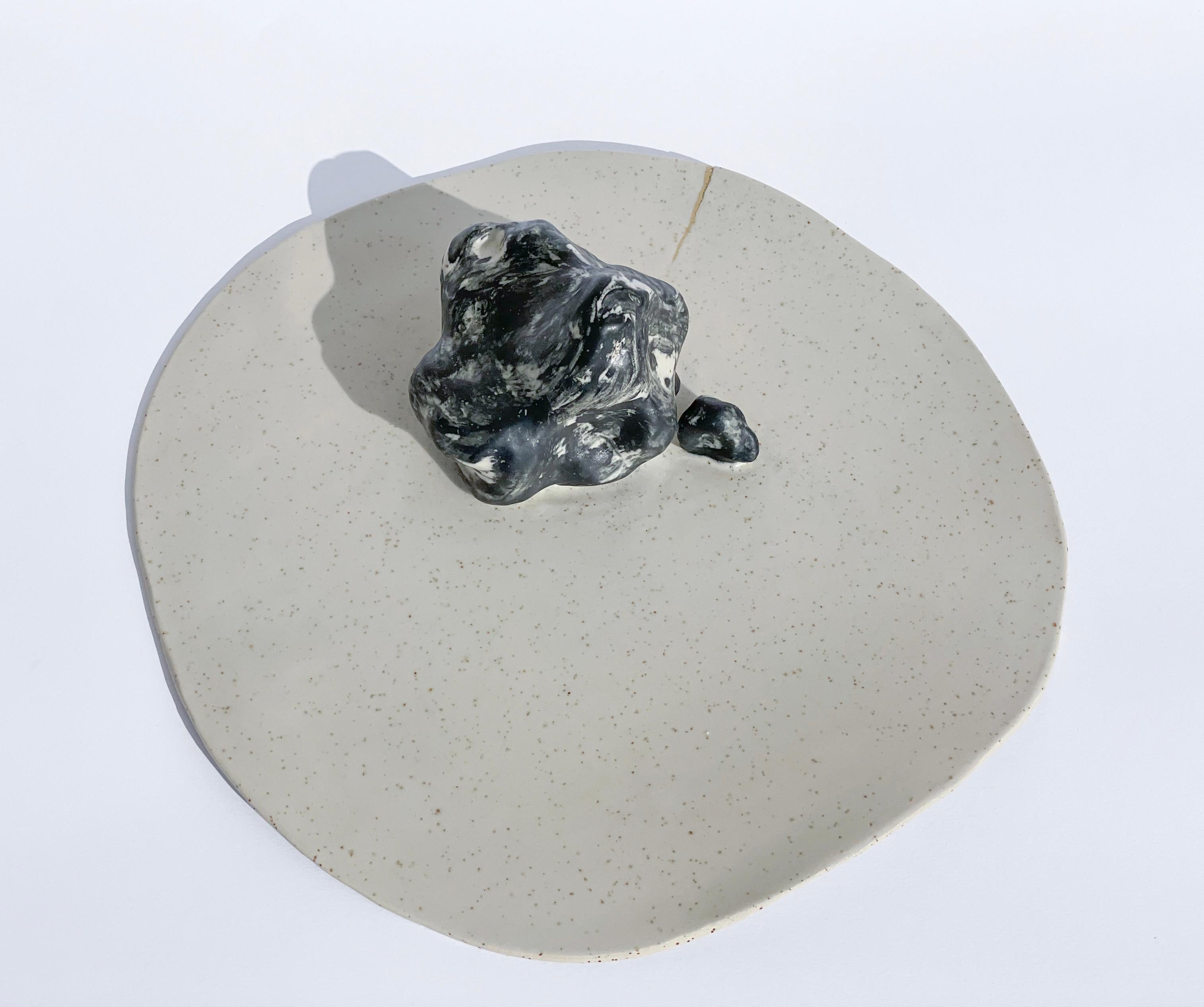 Unique Sculptural 'Gongshi' Plates N0.20 Objet d'Art Matt finish In New Condition For Sale In London, GB