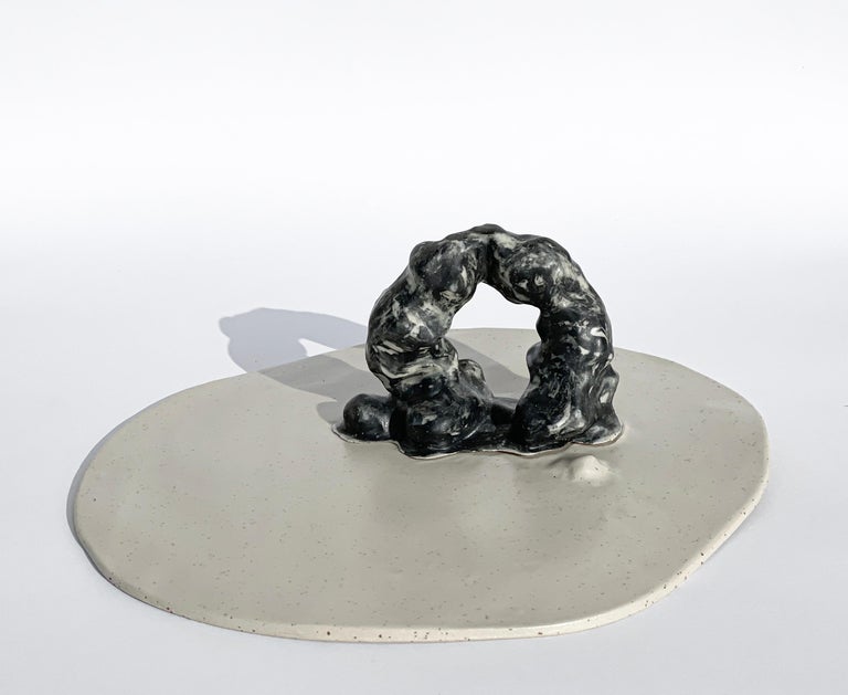 Unique Sculptural 'Gongshi' Plates N0.28 Objet d'Art Matt finish For