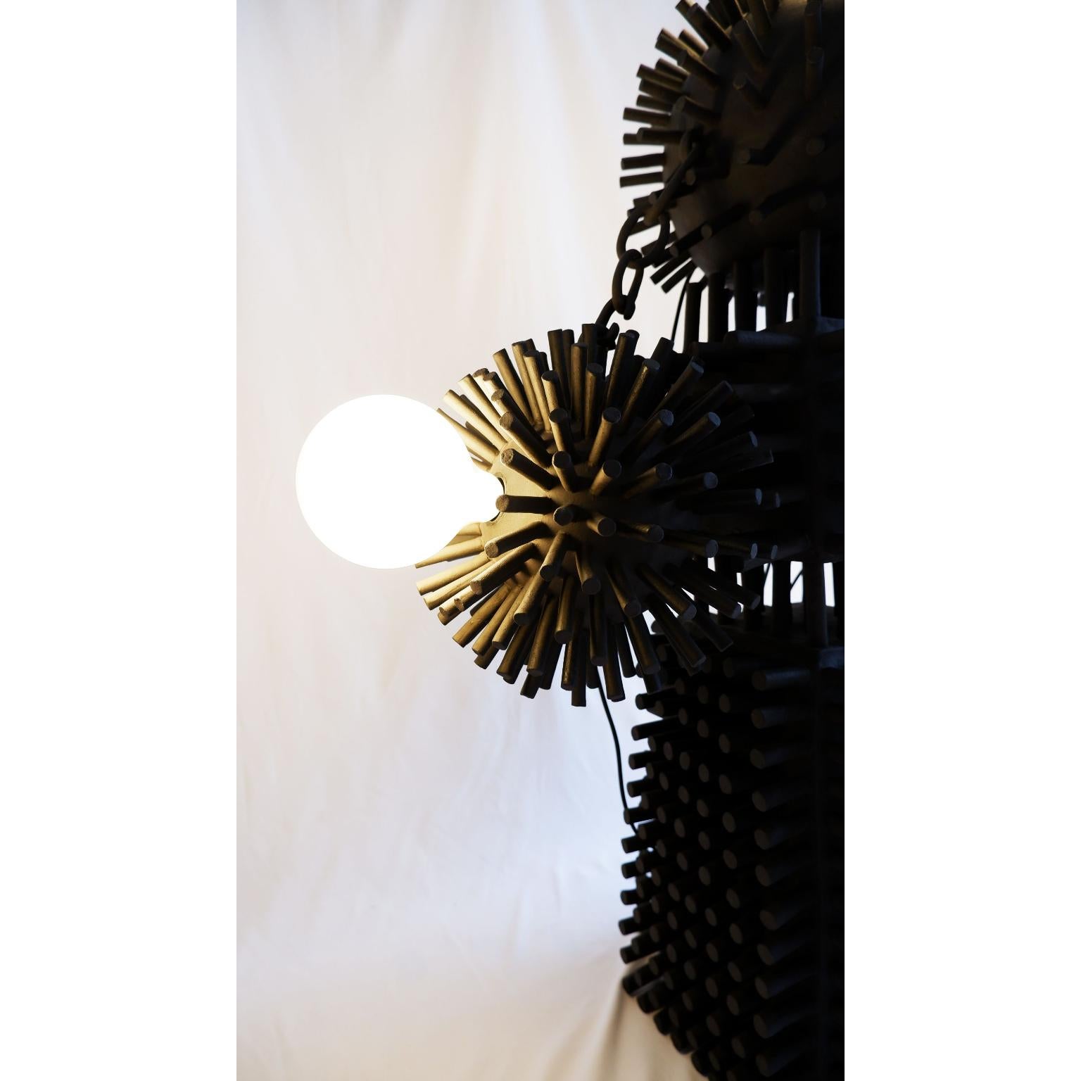 German Unique Sculptural Lighting Structure by Ia Kutateladze For Sale