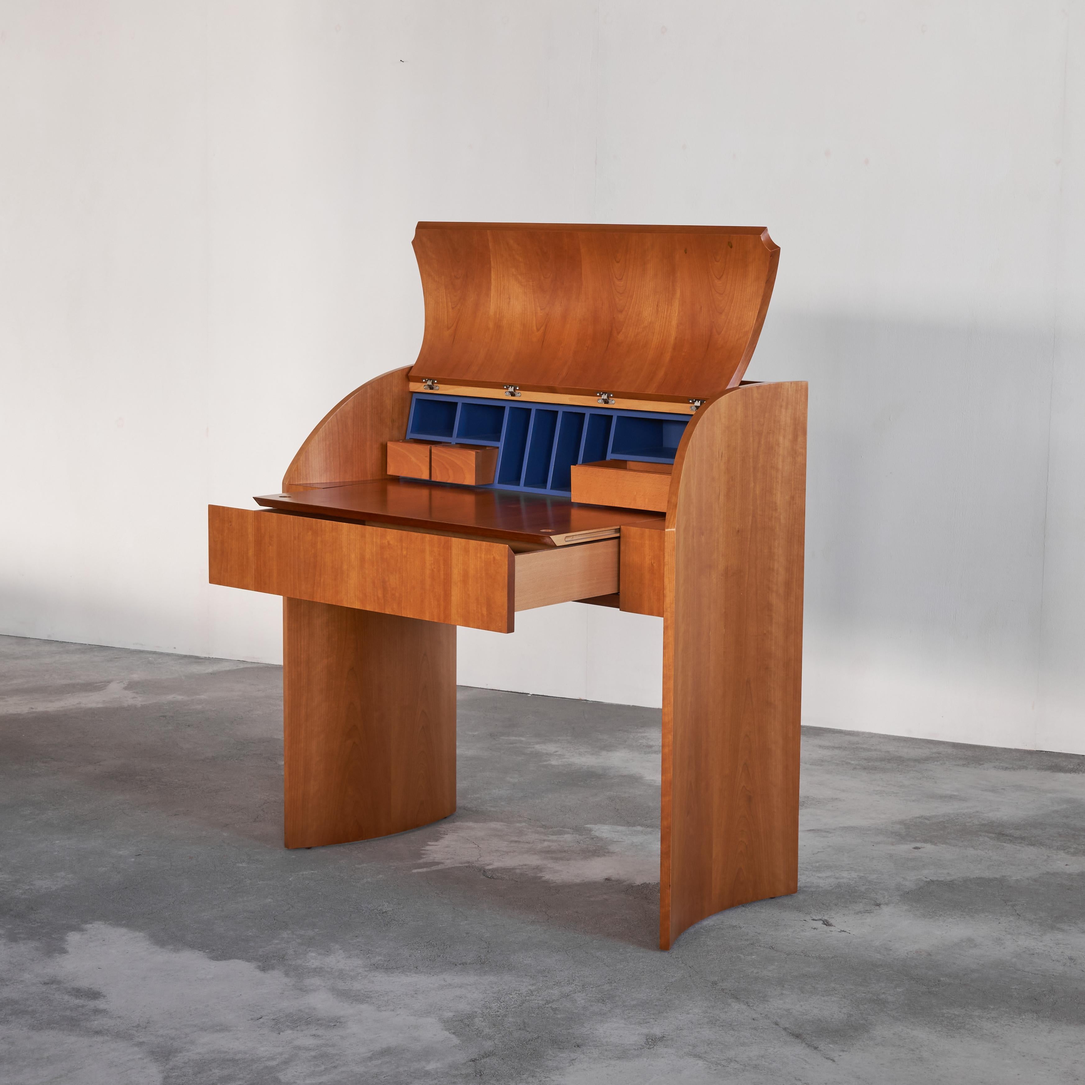 Unique Sculptural Secretary Desk in Maple 1990s 6