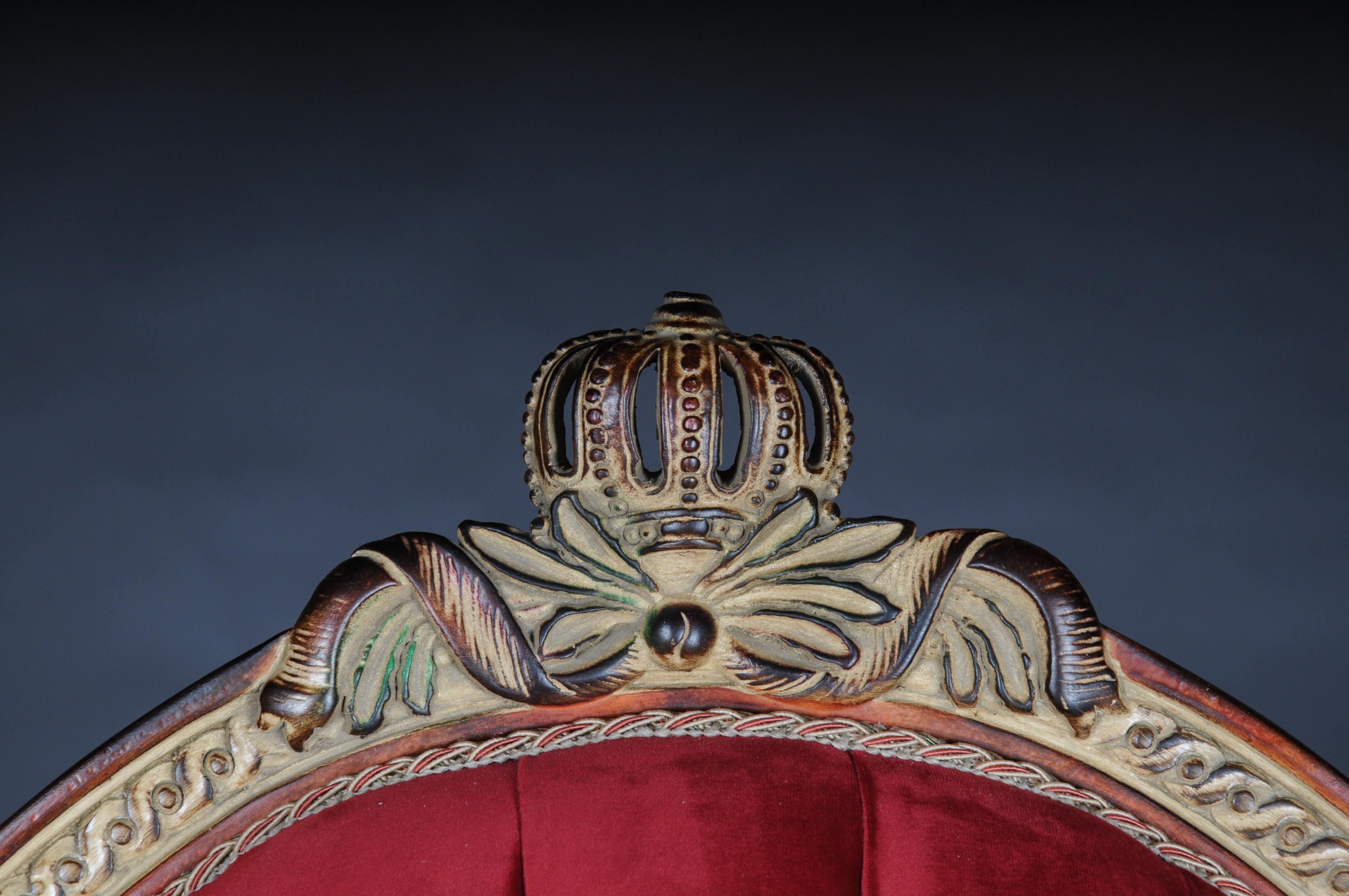 Unique Seating Group, Set with Oval Table in Louis XVI Seize 5
