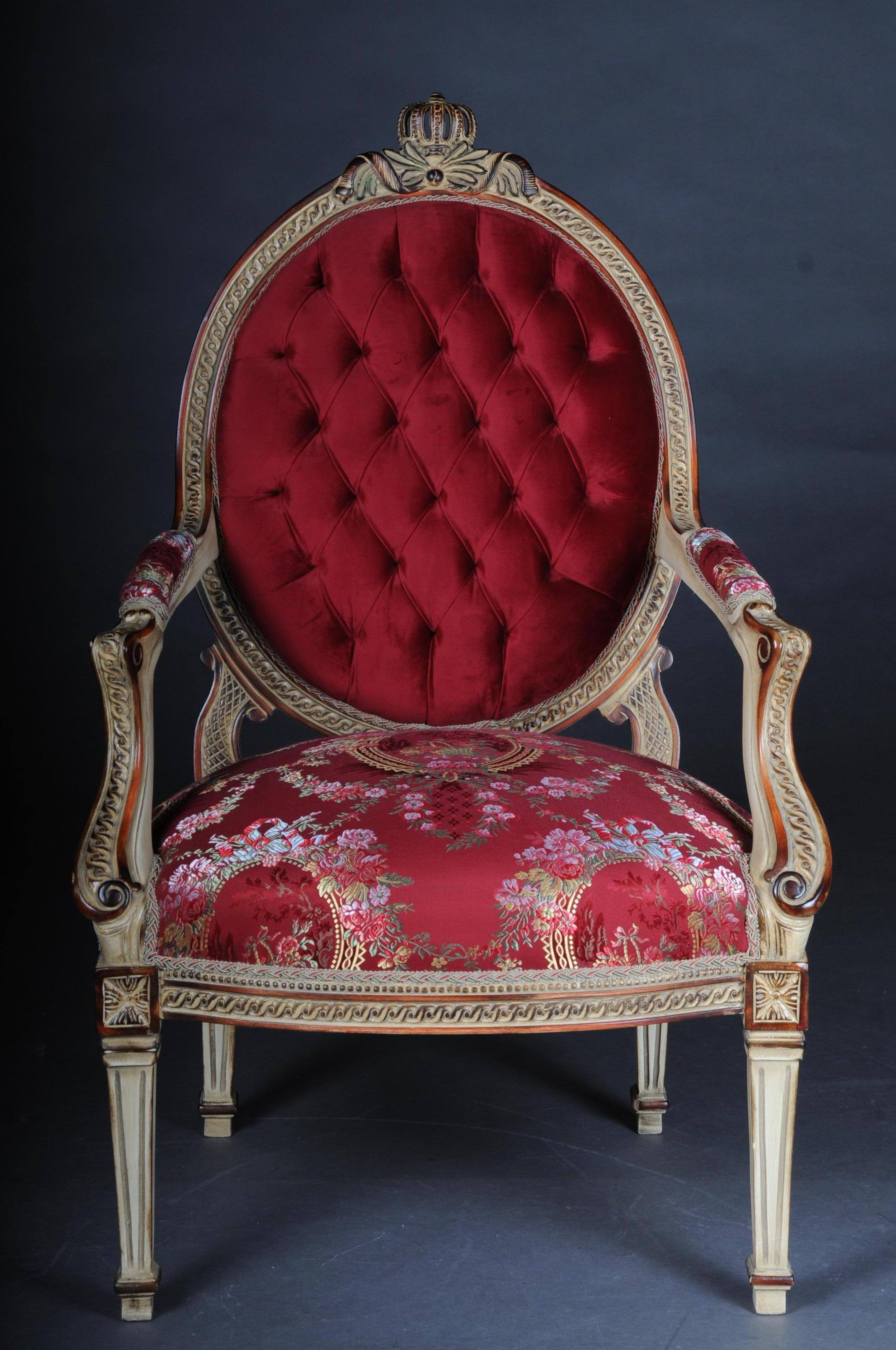 Unique Seating Group, Set with Oval Table in Louis XVI Seize For Sale 2
