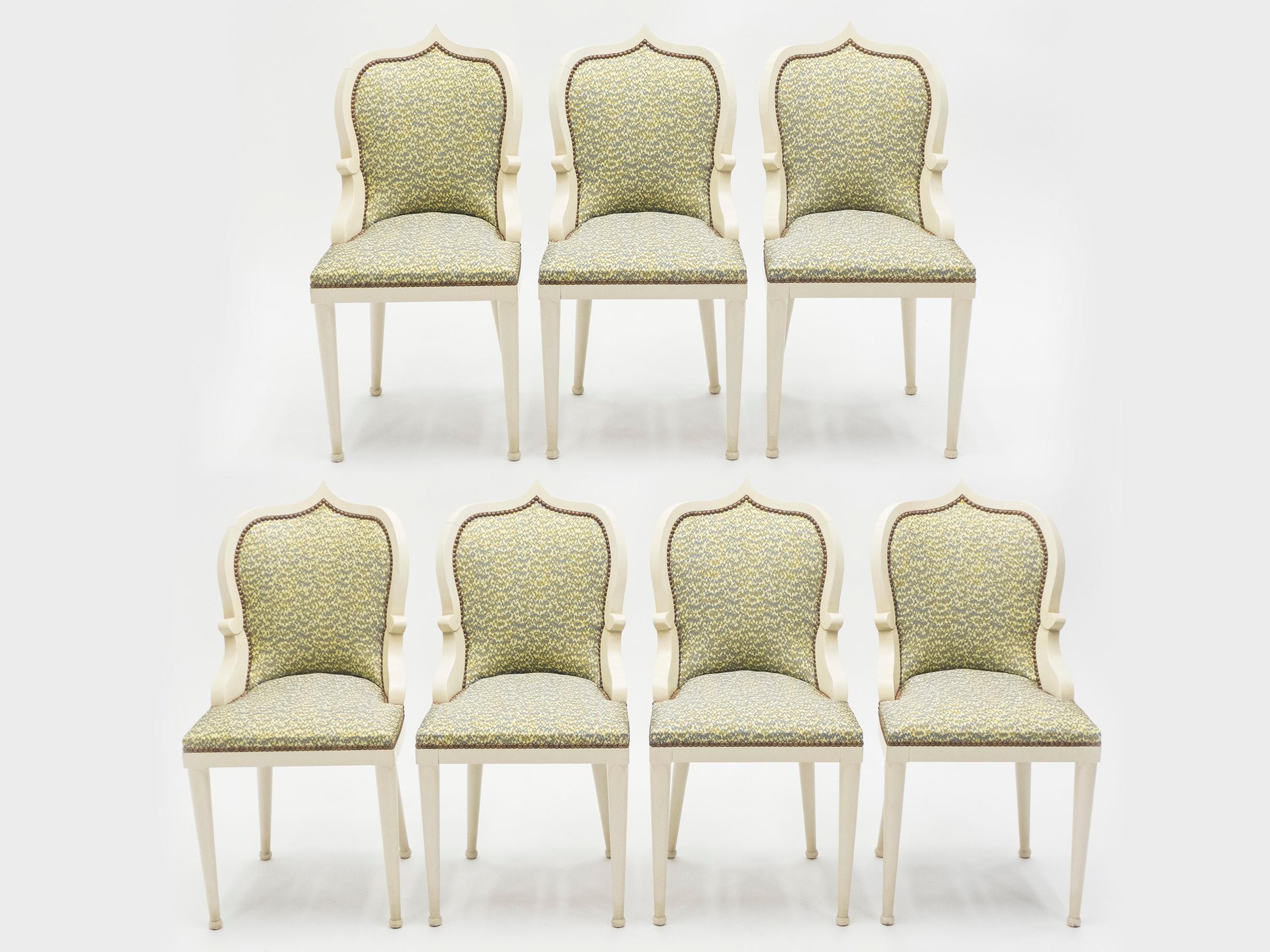 Unique, Set of 15, Garouste & Bonetti ‘Palace’ Dining Chairs, 1980 In Good Condition In Paris, IDF