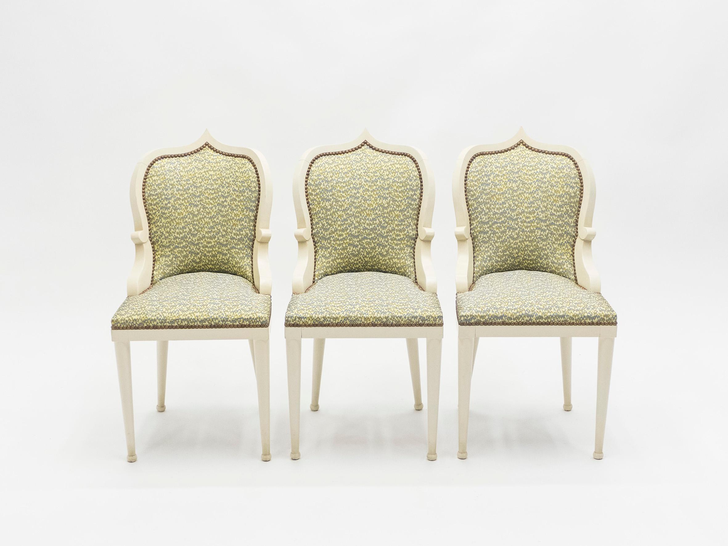 Fabric Unique, Set of 15, Garouste & Bonetti ‘Palace’ Dining Chairs, 1980
