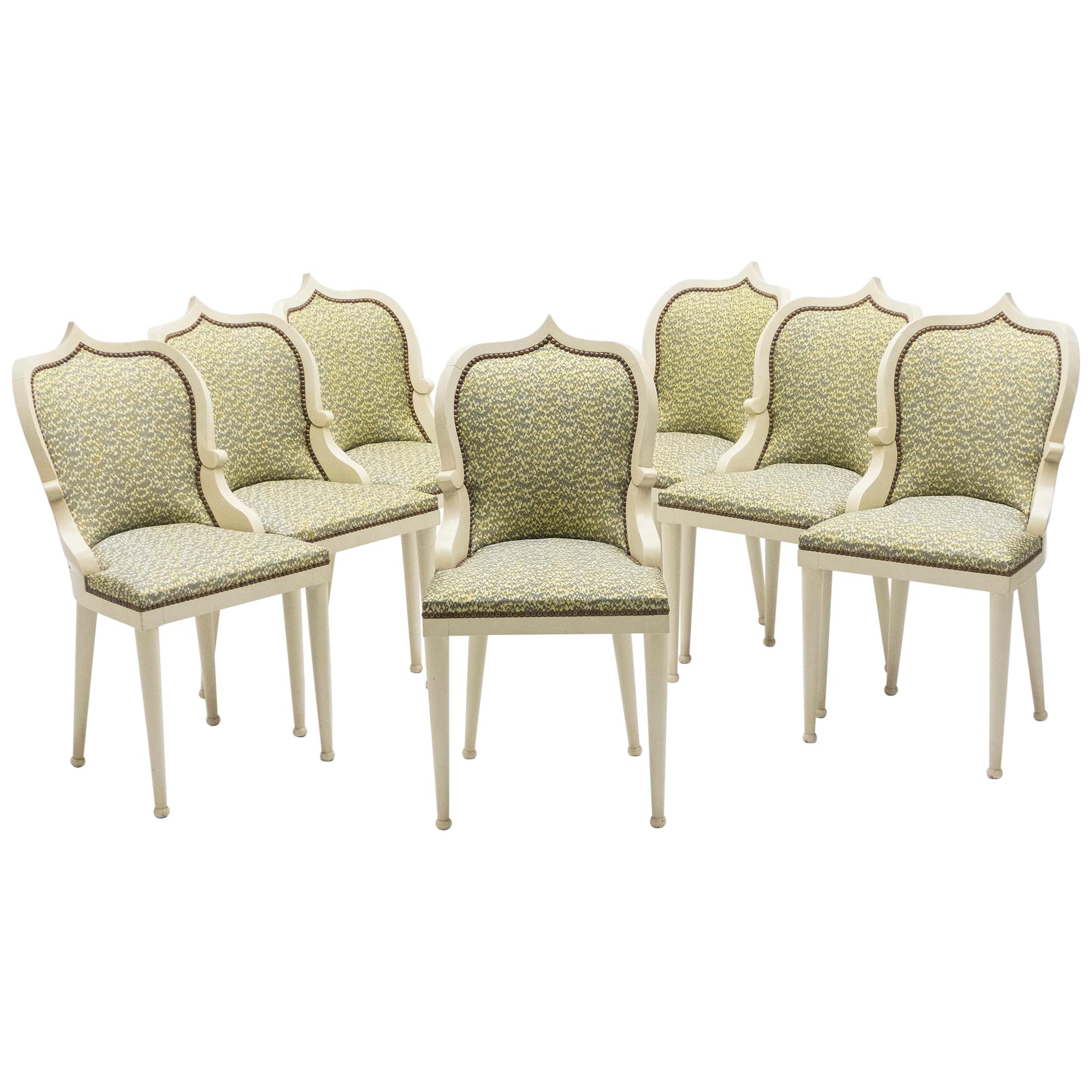 Unique, Set of 15, Garouste & Bonetti ‘Palace’ Dining Chairs, 1980