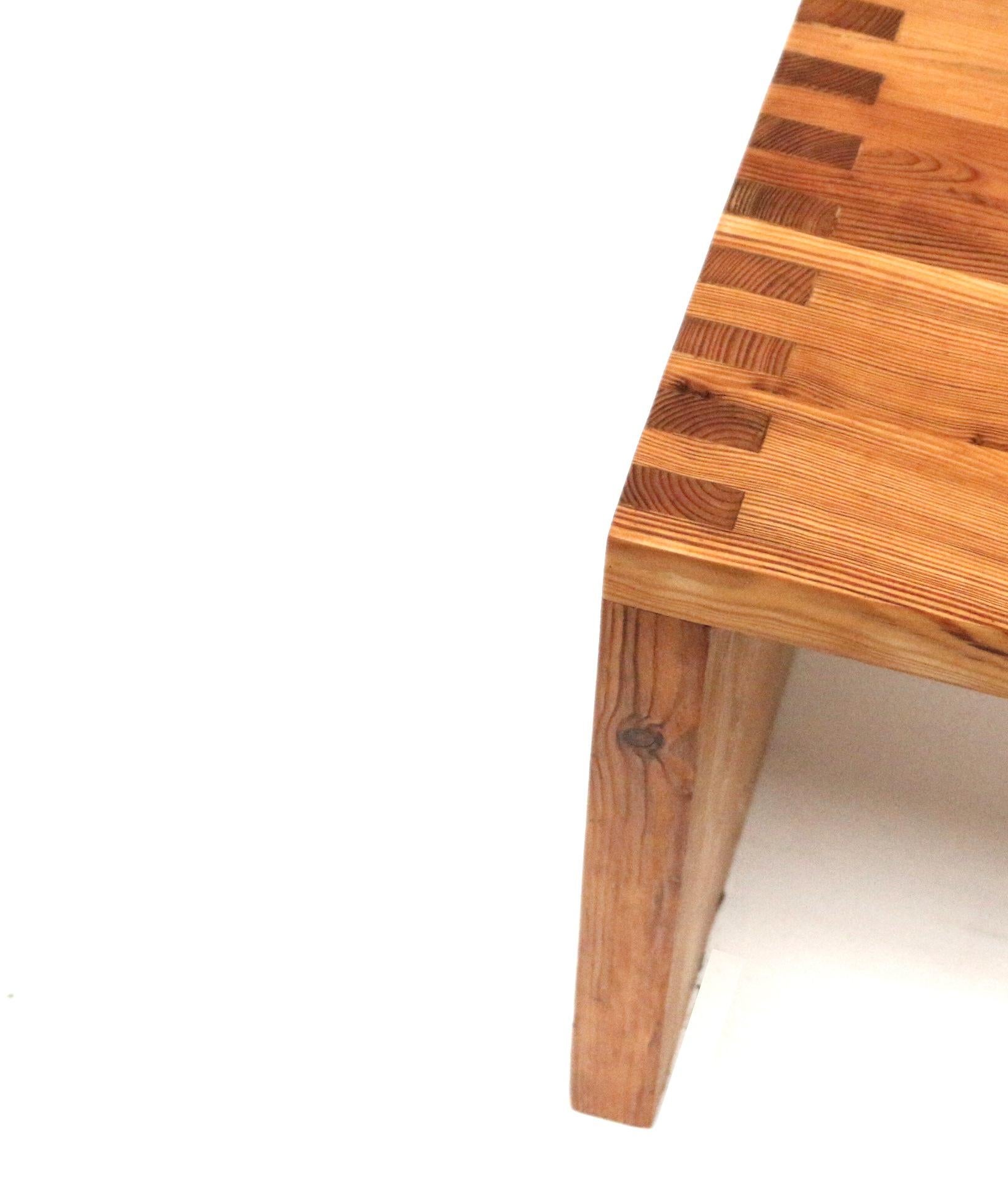 Late 20th Century Unique set of 2 vintage tables / bedside tables by Ate van Apeldoorn for Houtwer For Sale
