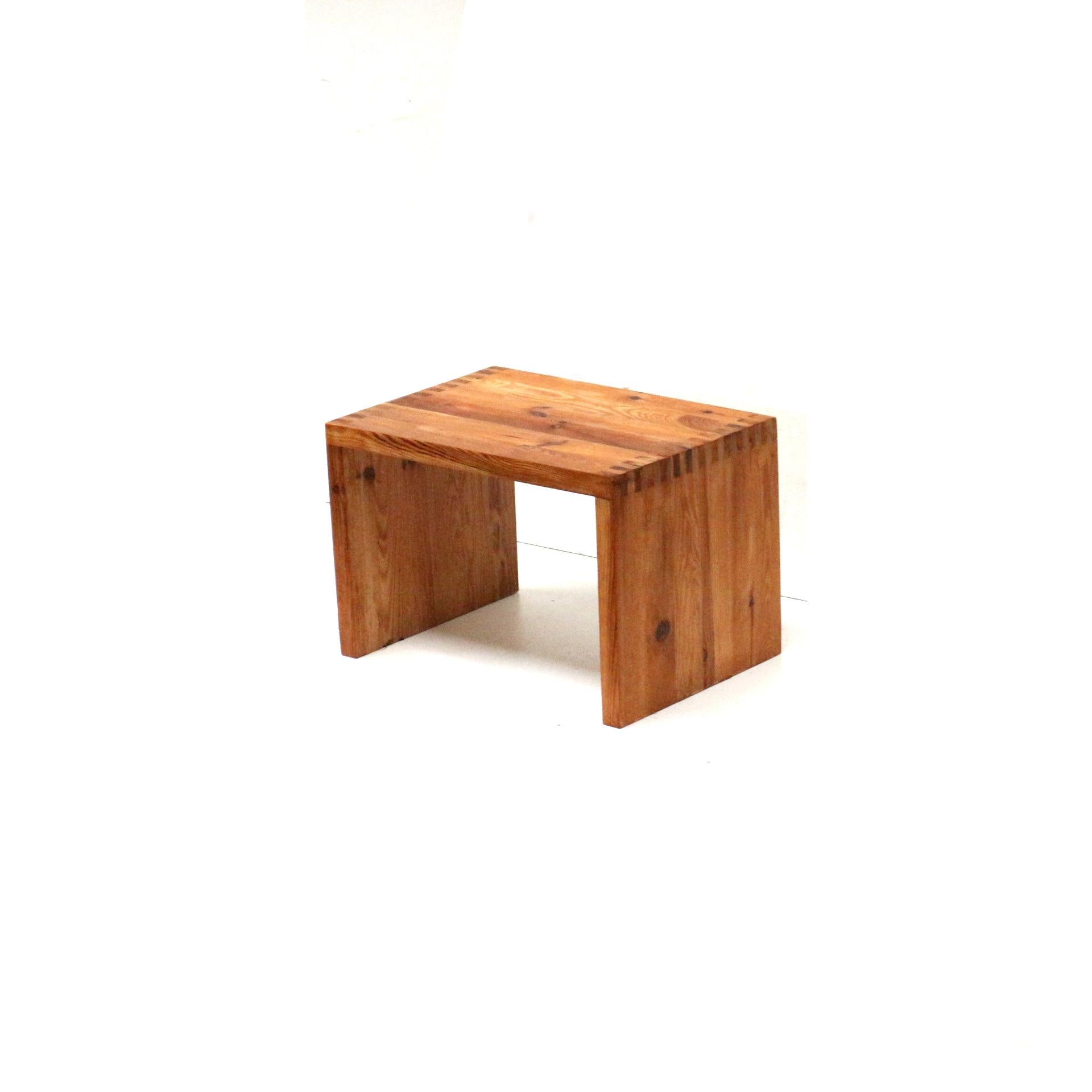 Wood Unique set of 2 vintage tables / bedside tables by Ate van Apeldoorn for Houtwer For Sale