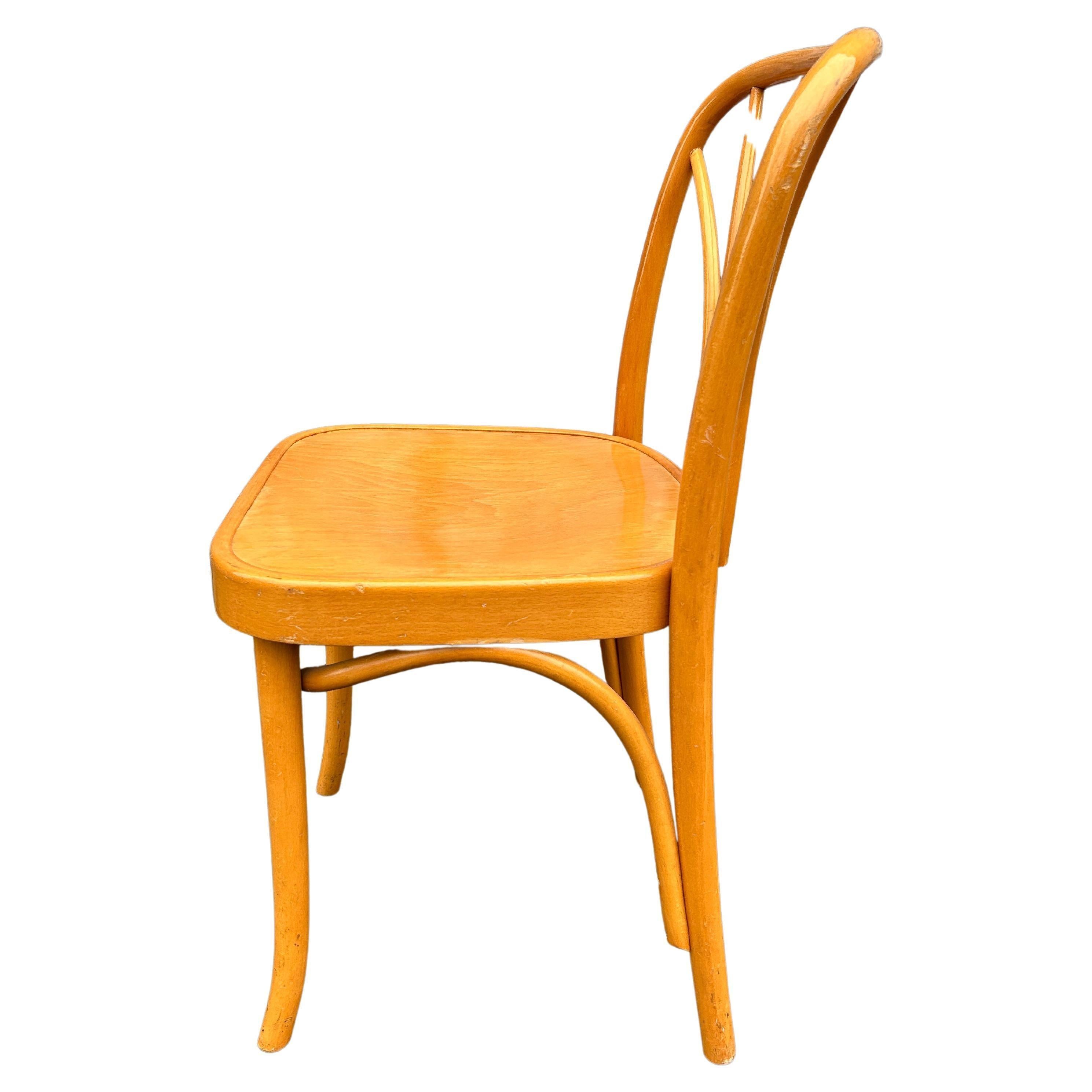 Woodwork Unique Set of 6 Mid-Century Bentwood Dining Chairs style of Josef Hoffmann For Sale