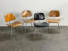 Unique Set of Eames DCM Vintage Dining Chairs