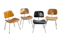 Unique Set of Eames DCM Vintage Dining Chairs