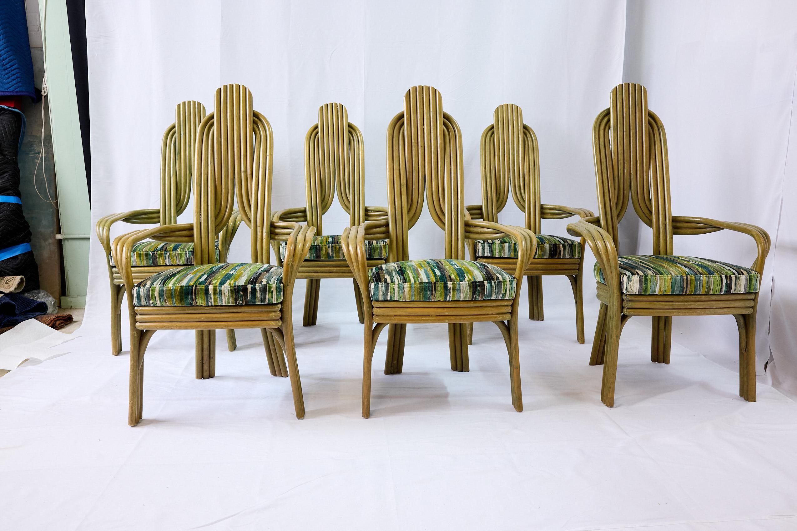 Postmoderne Ensemble unique de six chaises de salle à manger par Axel Enthoven pour Rohe Noorwolde, 1970