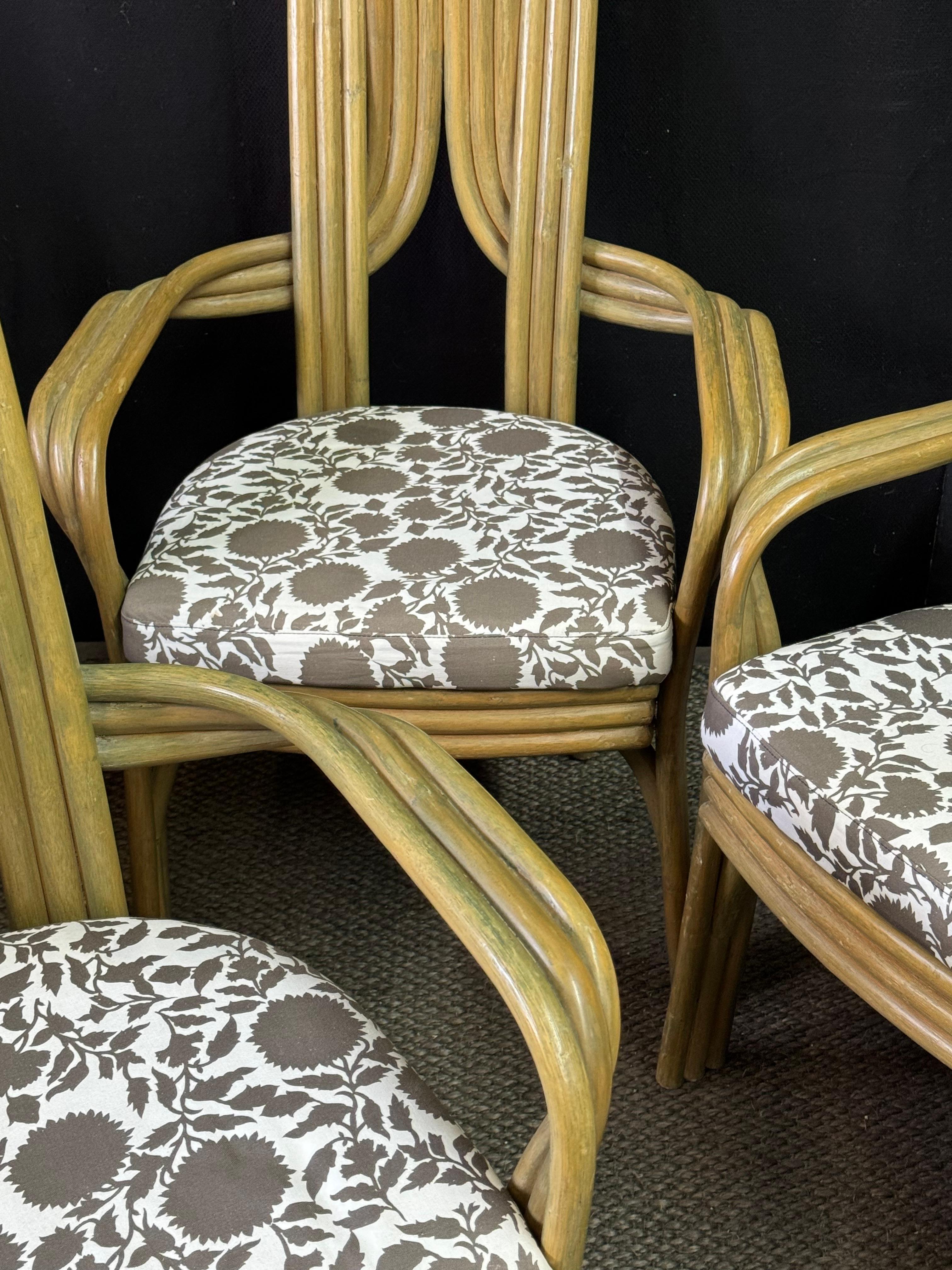Unique Set of Six Dining Chairs by Axel Enthoven for Rohe Noorwolde, 1970s  In Good Condition For Sale In Atlanta, GA