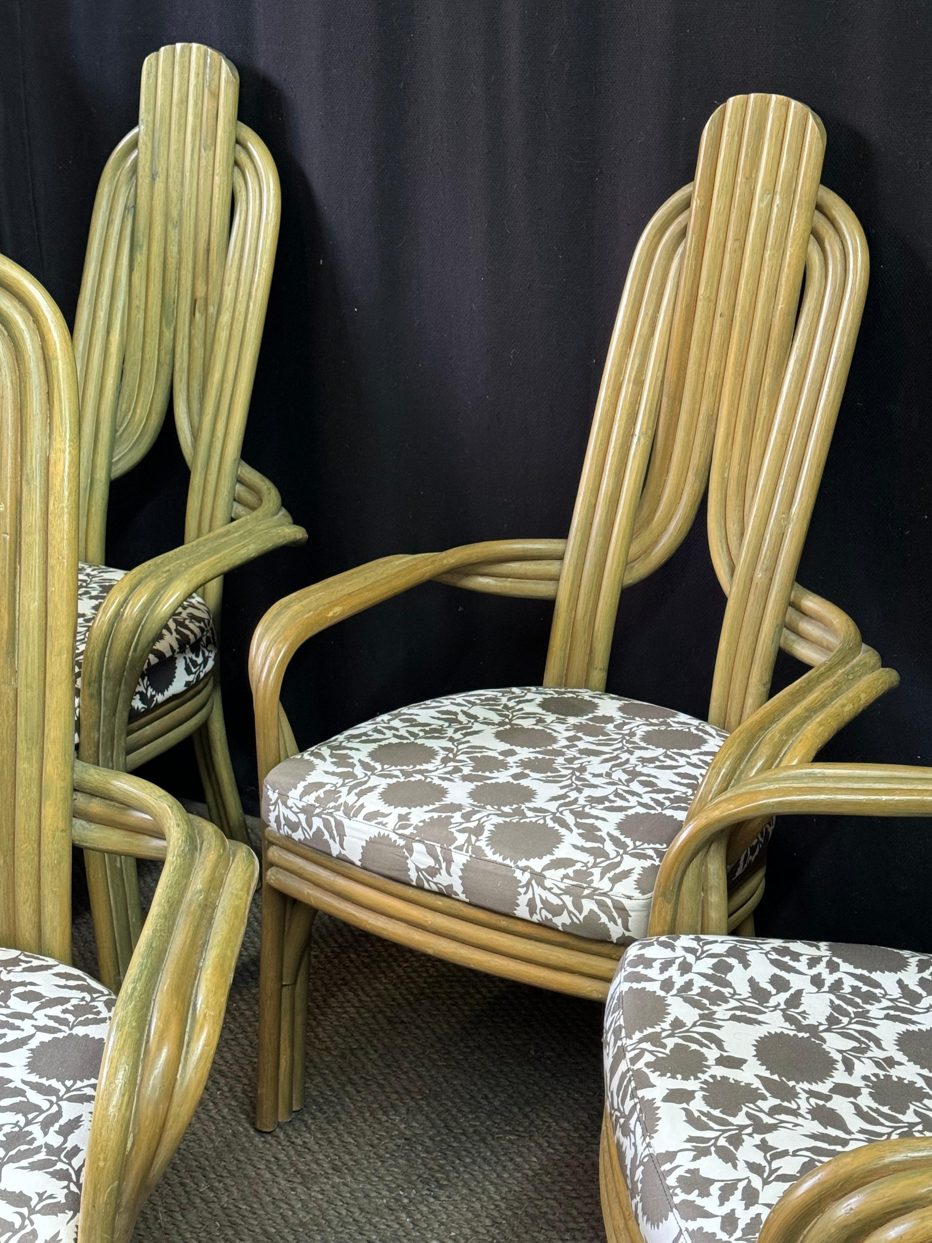 Unique Set of Six Dining Chairs by Axel Enthoven for Rohe Noorwolde, 1970s  In Good Condition For Sale In Atlanta, GA