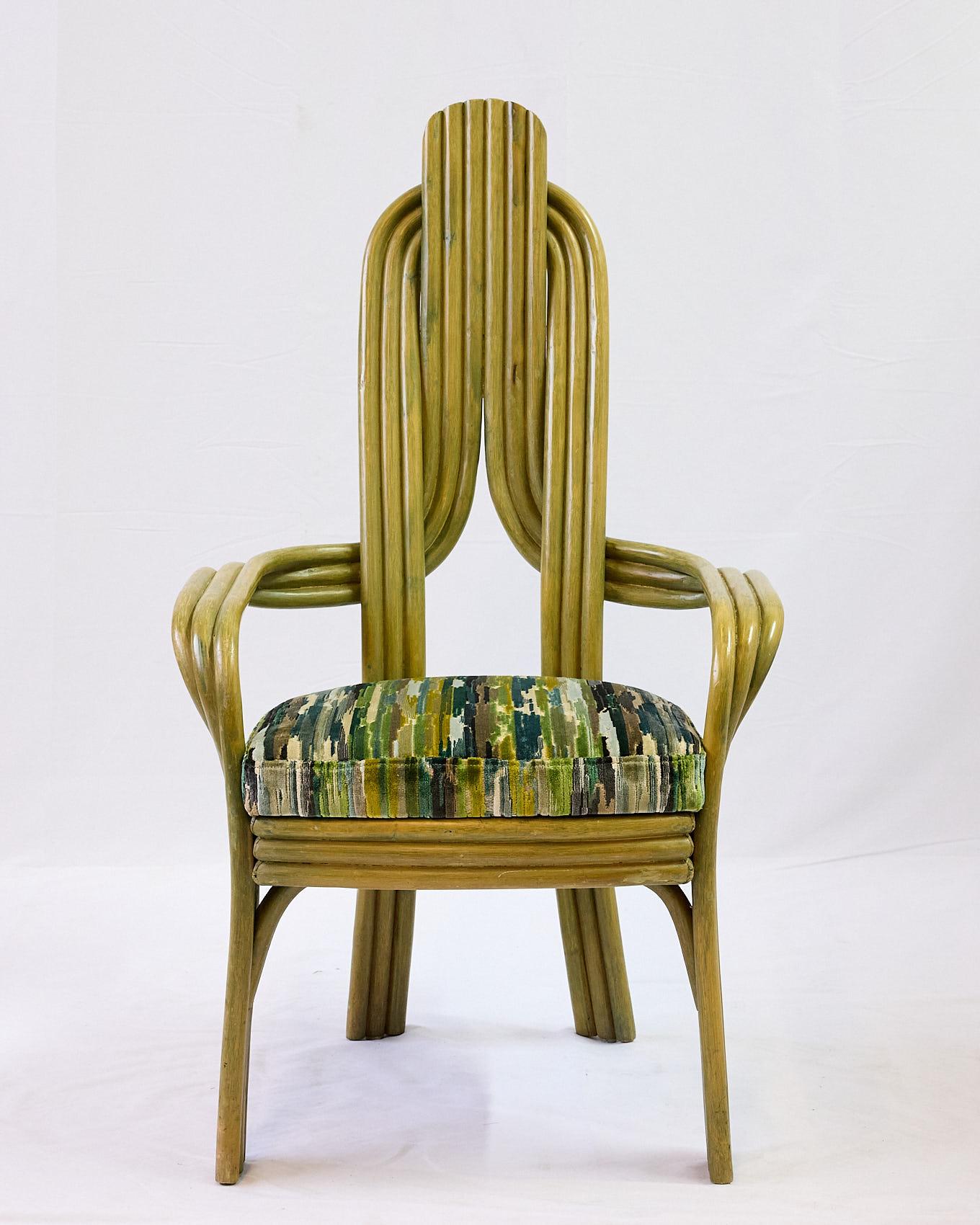 Tissu d'ameublement Ensemble unique de six chaises de salle à manger par Axel Enthoven pour Rohe Noorwolde, 1970