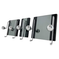 Unique Set of Willy Rizzo Coat Hangers / Hooks, Italy