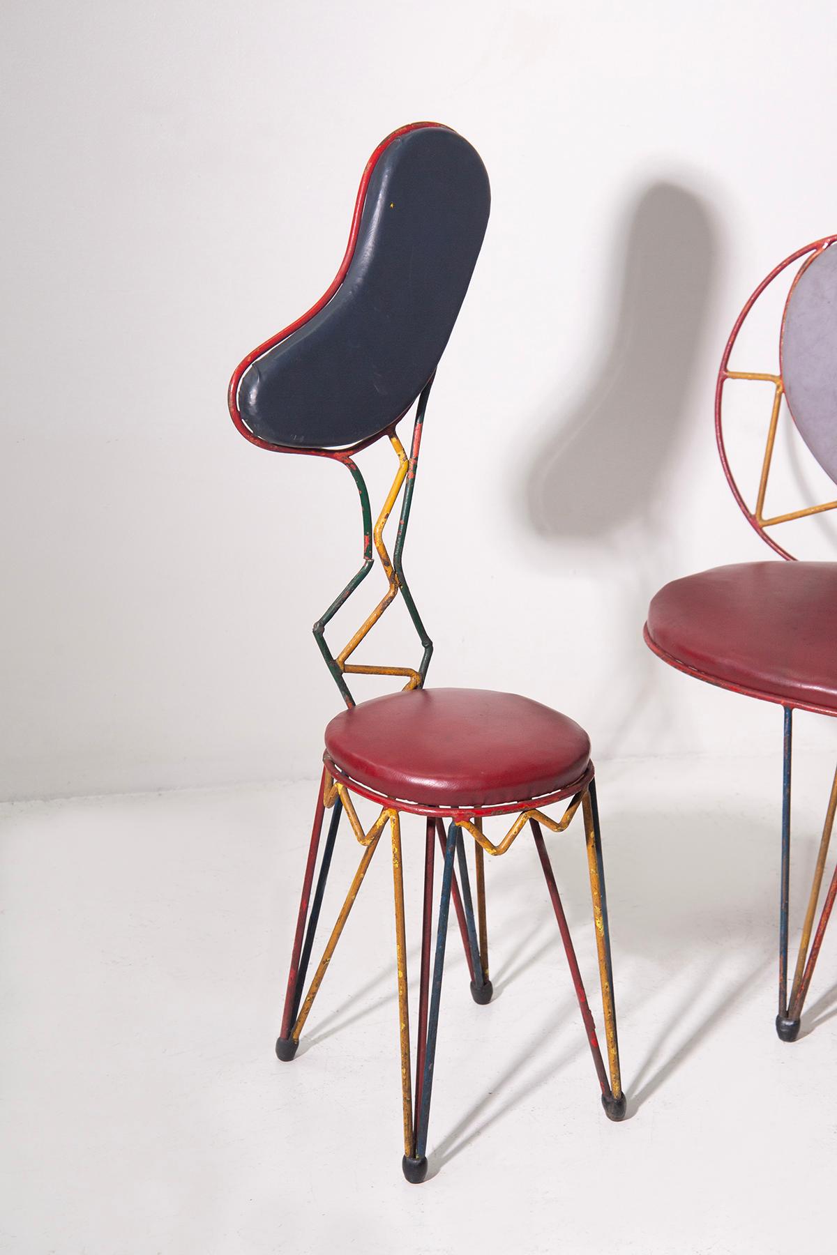 Metà XX secolo Set unico con divano, due sedie e tavolino da caffè di ISA Bergamo, con etichetta in vendita