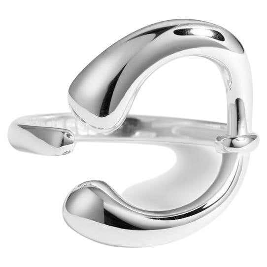 Unique Shape Silver Ring 925 Sterling Silver Unisex Ring Christmas Gift ...