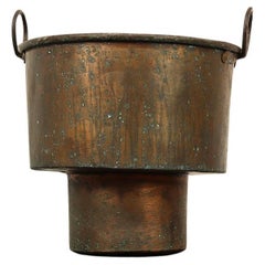 Unique Shaped Wabi Sabi Brass Kettle / Planter