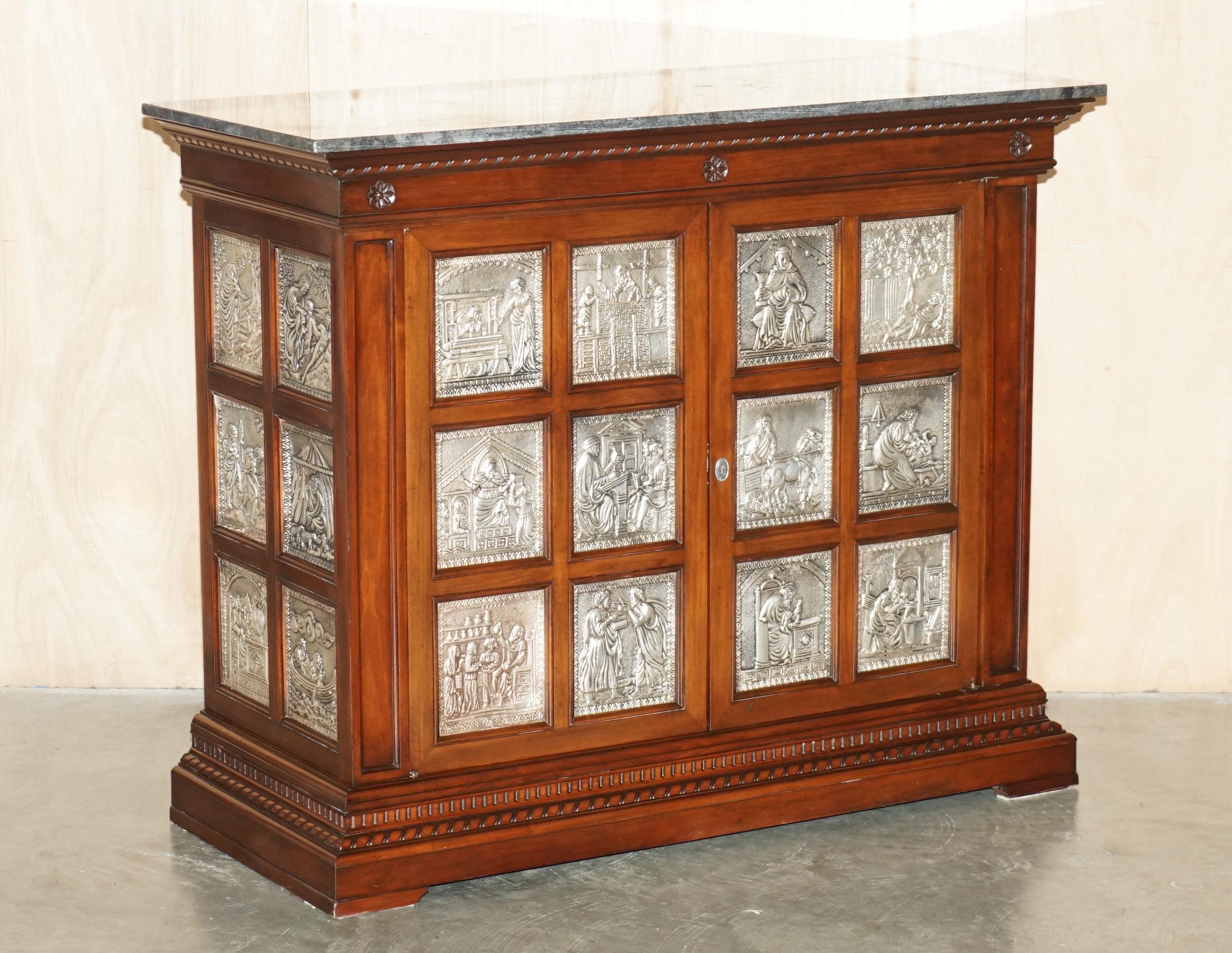Royal House Antiques

Royal House Antiques is delighted to offer for sale this very decorative sideboard with 24 sterling silver panels depicting the Human Activities 

Please note the delivery fee listed is just a guide, it covers within the M25