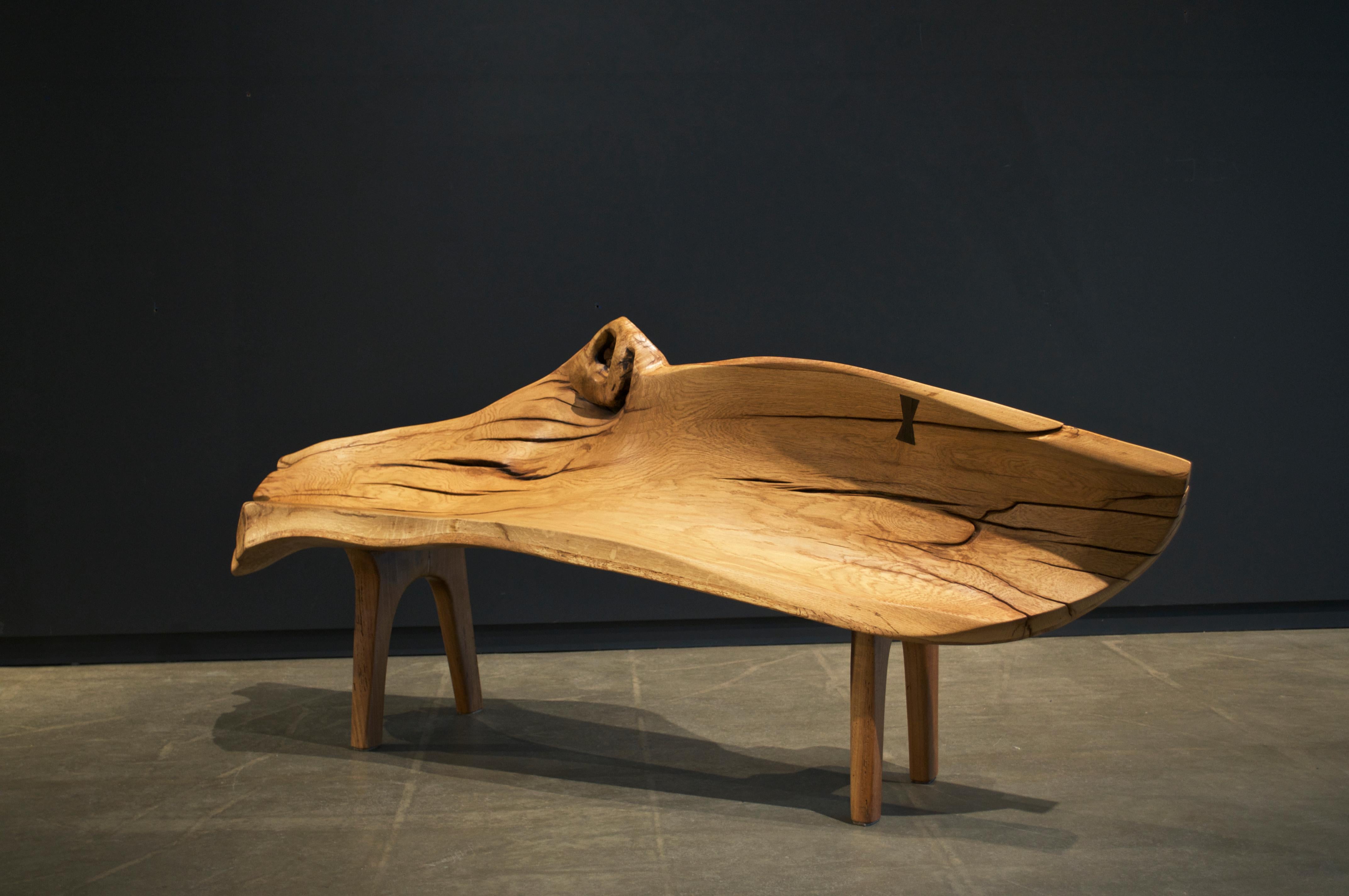 Unique Signed Bench by Jörg Pietschmann For Sale 13