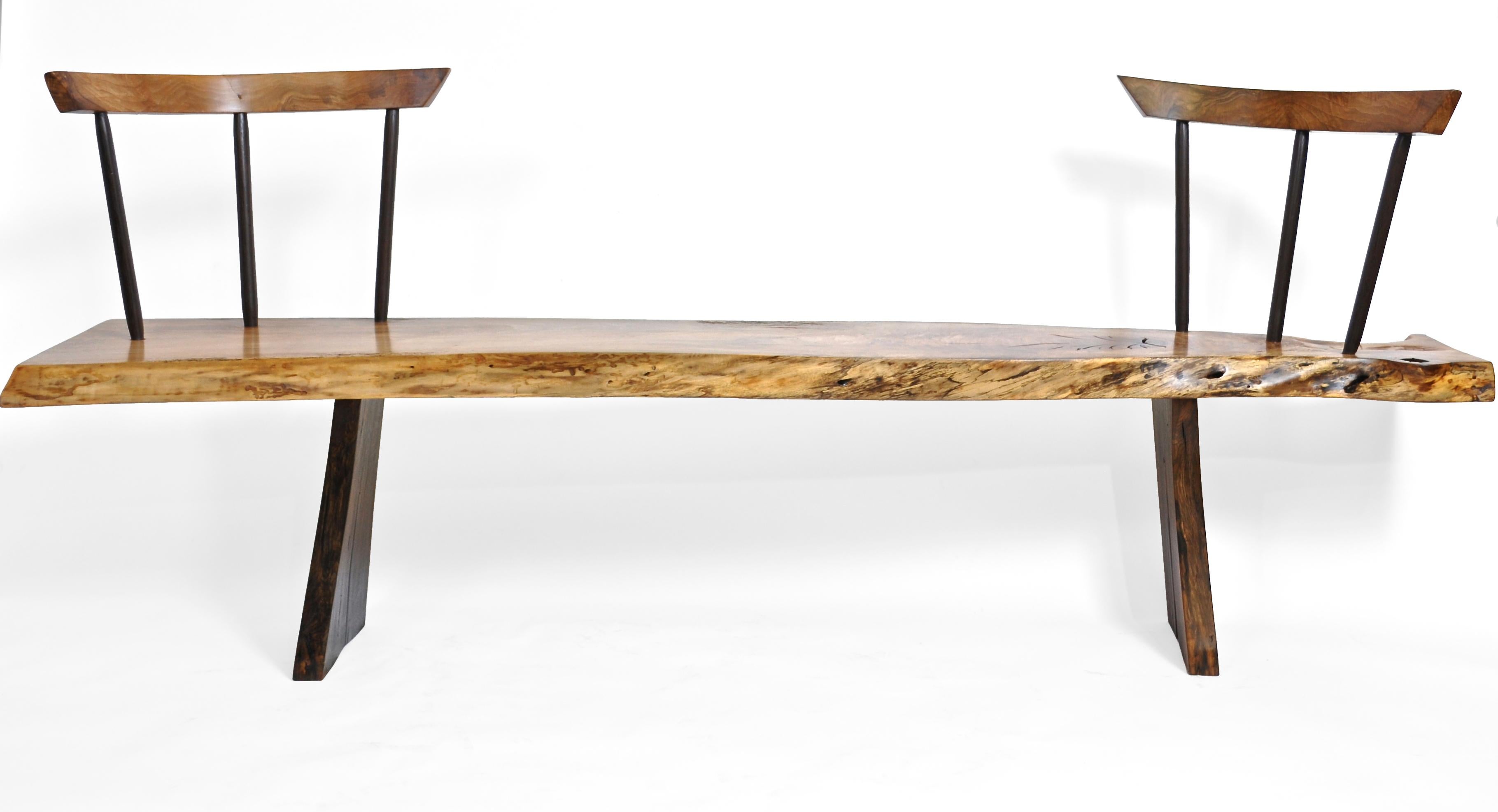 German Unique Signed Bench by Jörg Pietschmann For Sale