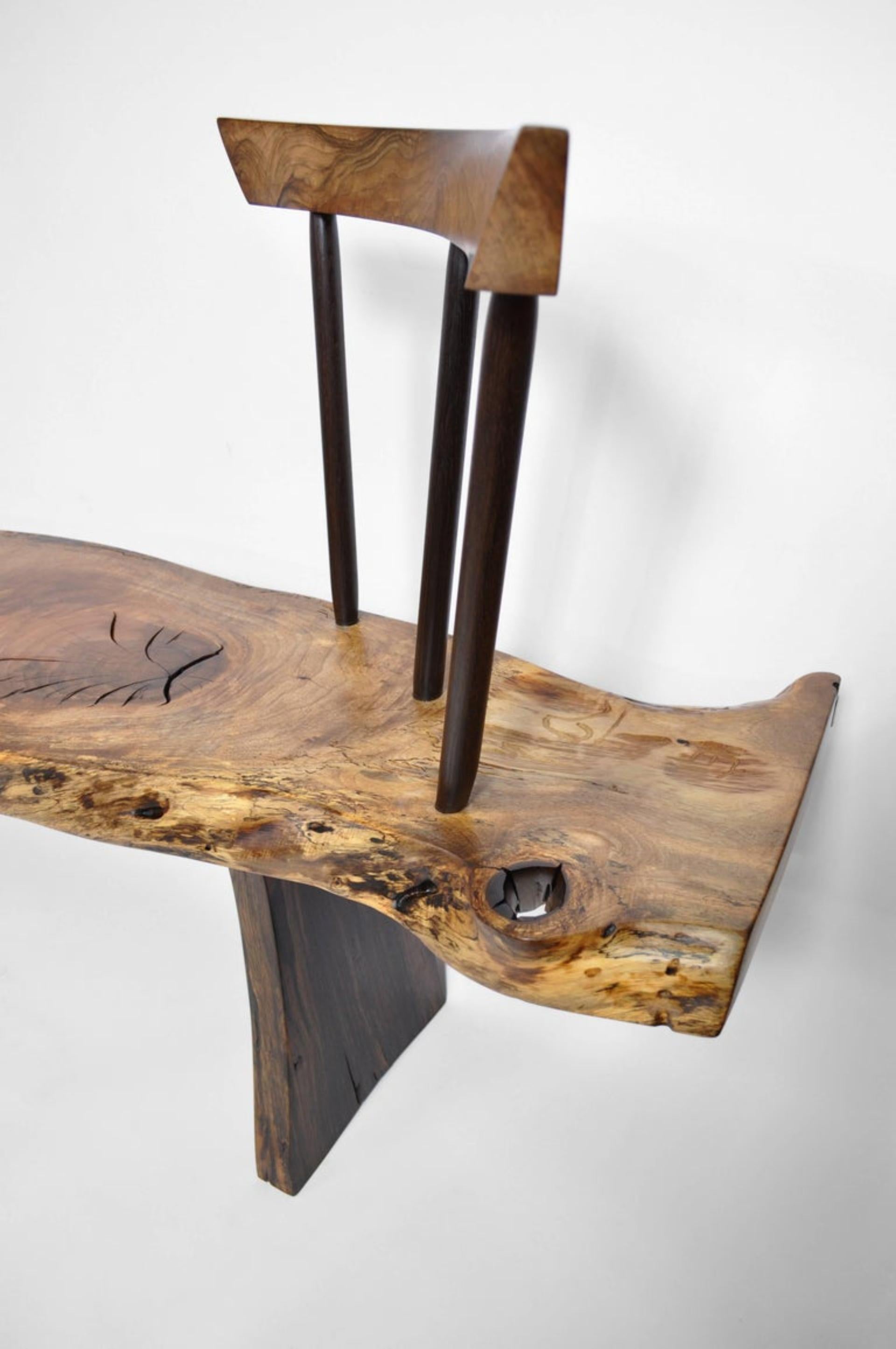 Organic Modern Unique Signed Bench by Jörg Pietschmann For Sale