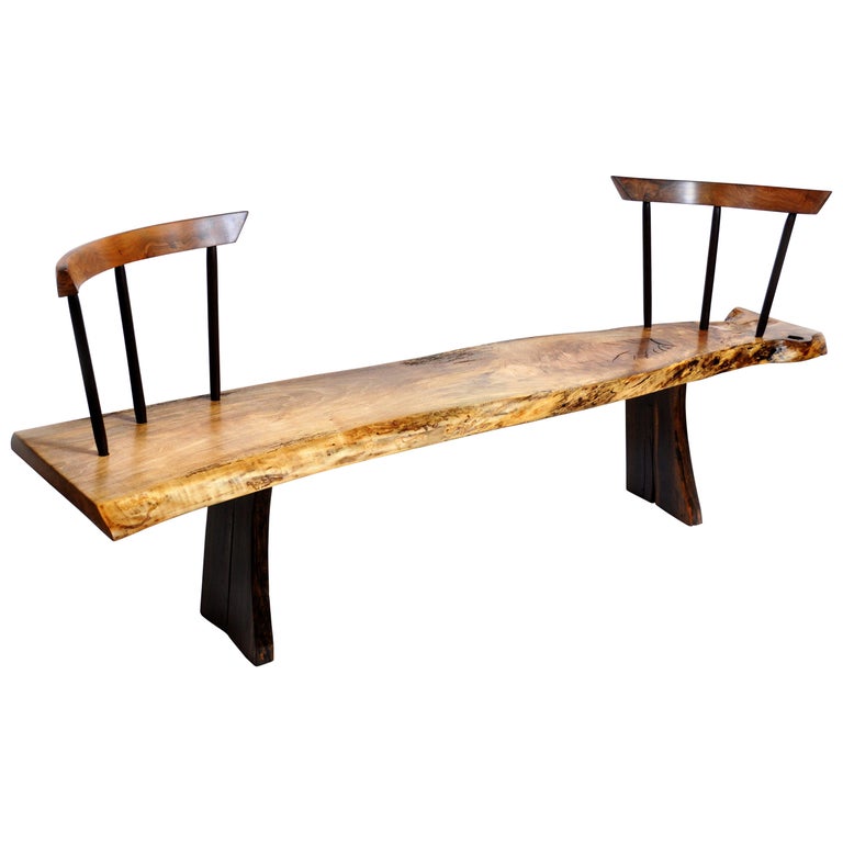 Unique Signed Bog Oak Bench By Jorg Pietschmann For Sale At 1stdibs