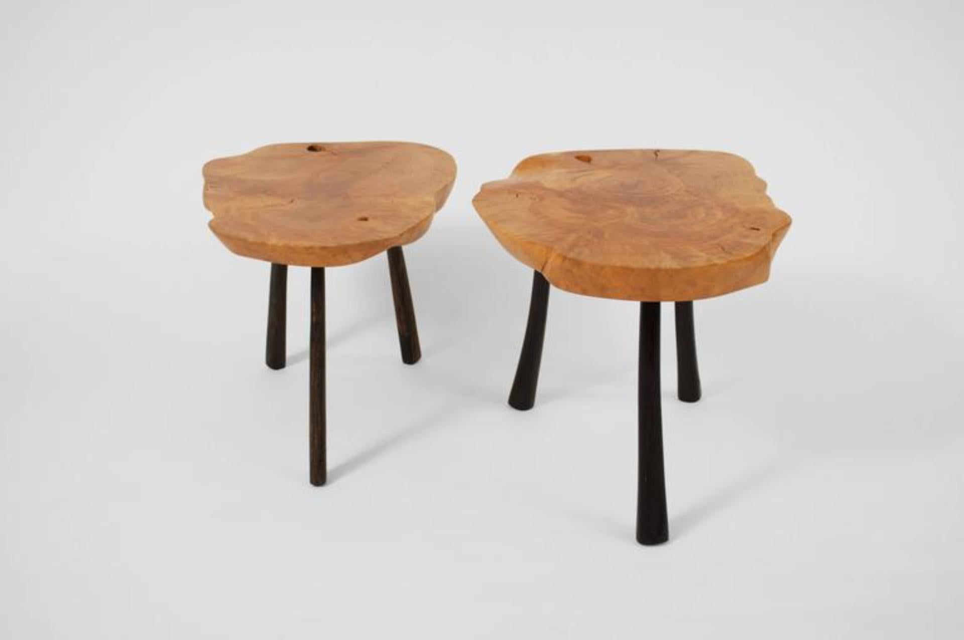 German Unique Signed Twin Tables by Jörg Pietschmann For Sale