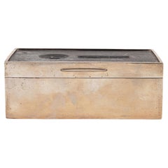 Caja de plata única de K Anderson Estocolmo Suecia 1932 Firmada